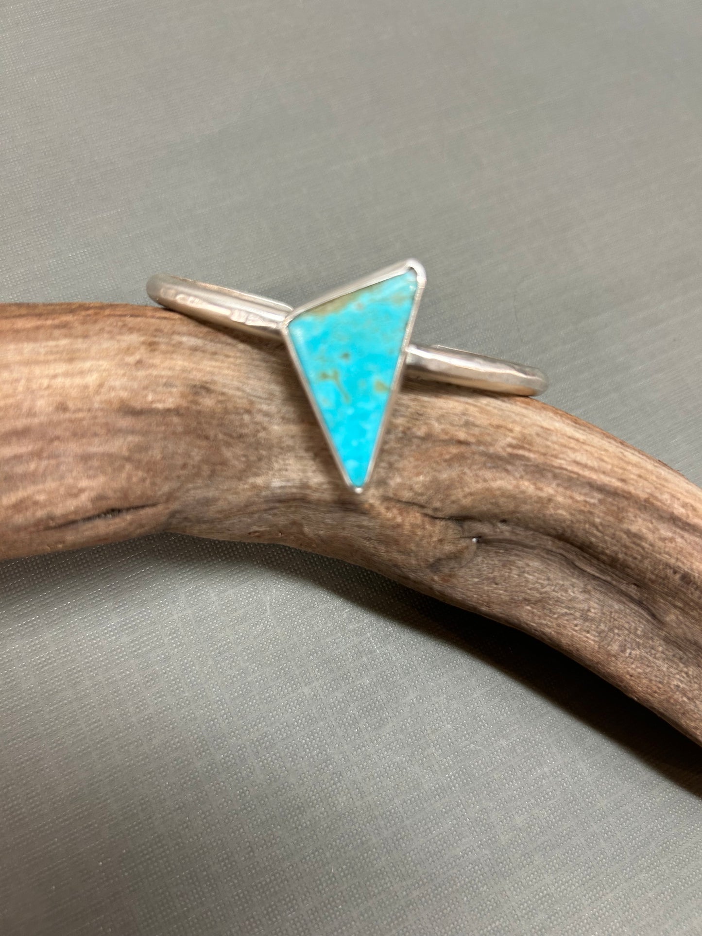 Turquoise silver cuff