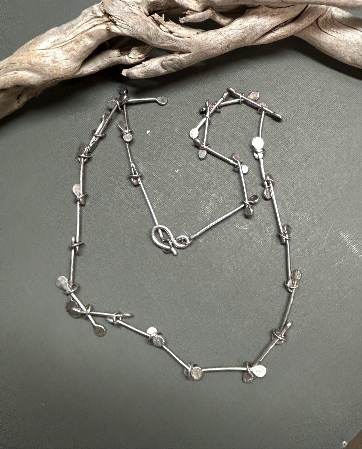 Silver Links chain- Handmade
