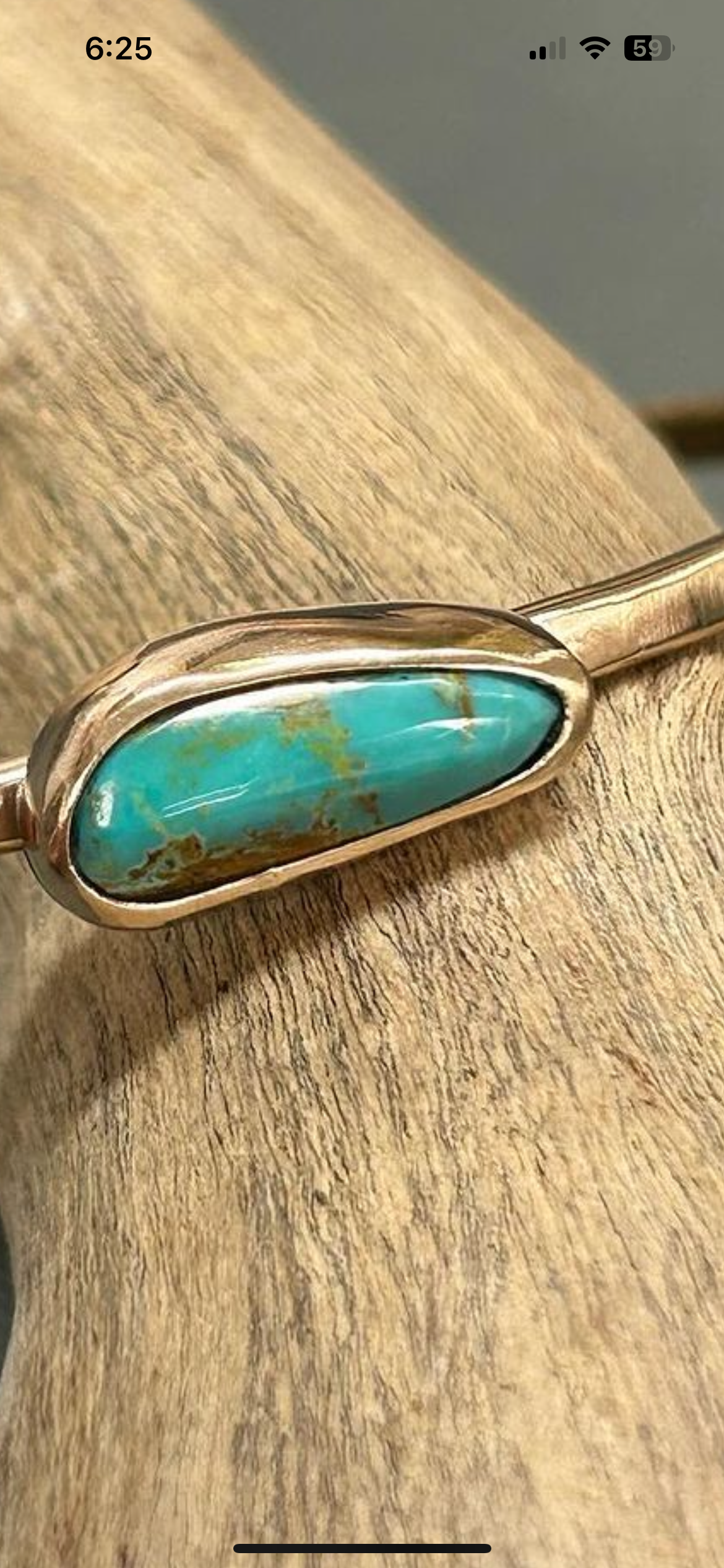 Royston Turquoise Gold cuff