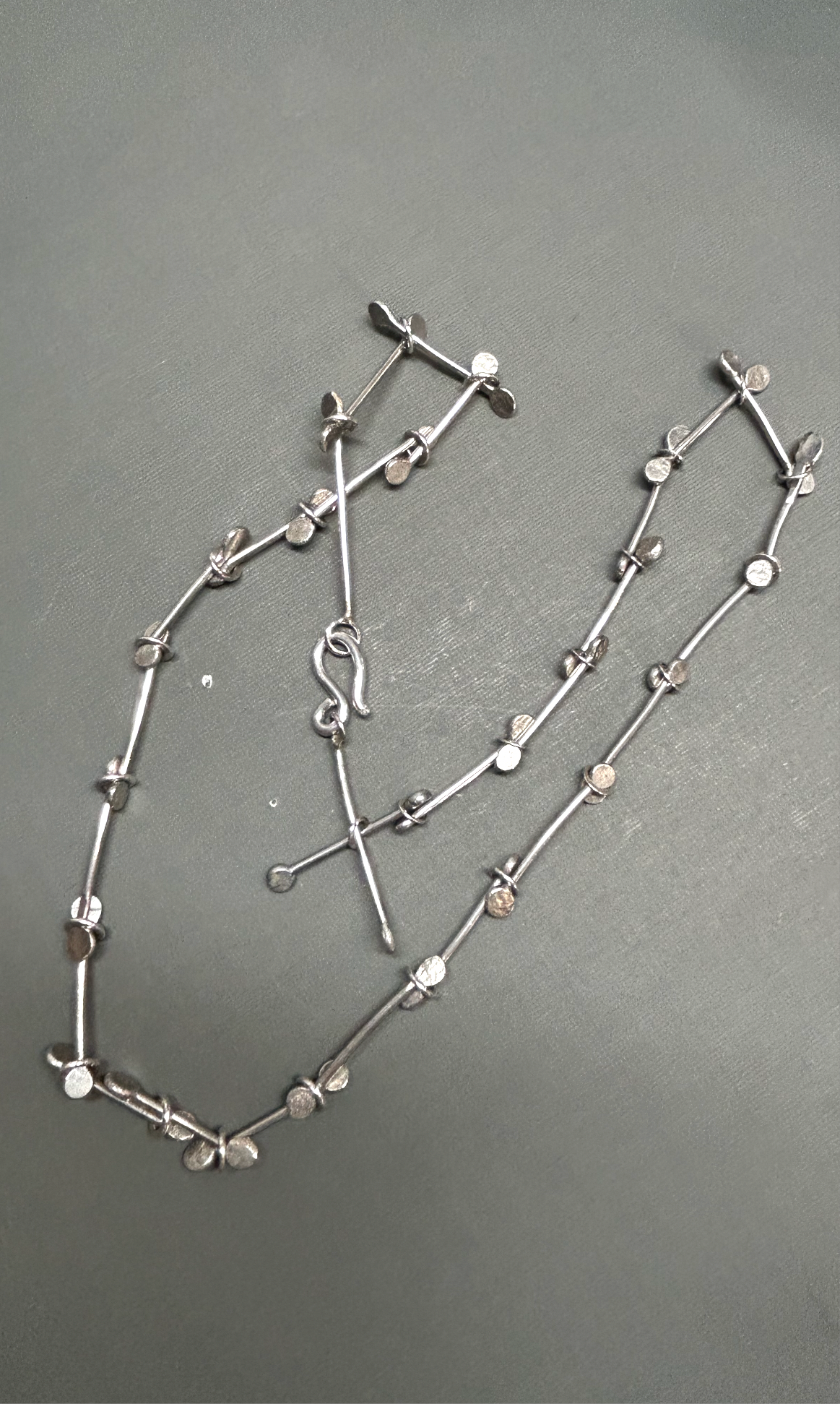 Silver Links chain- Handmade