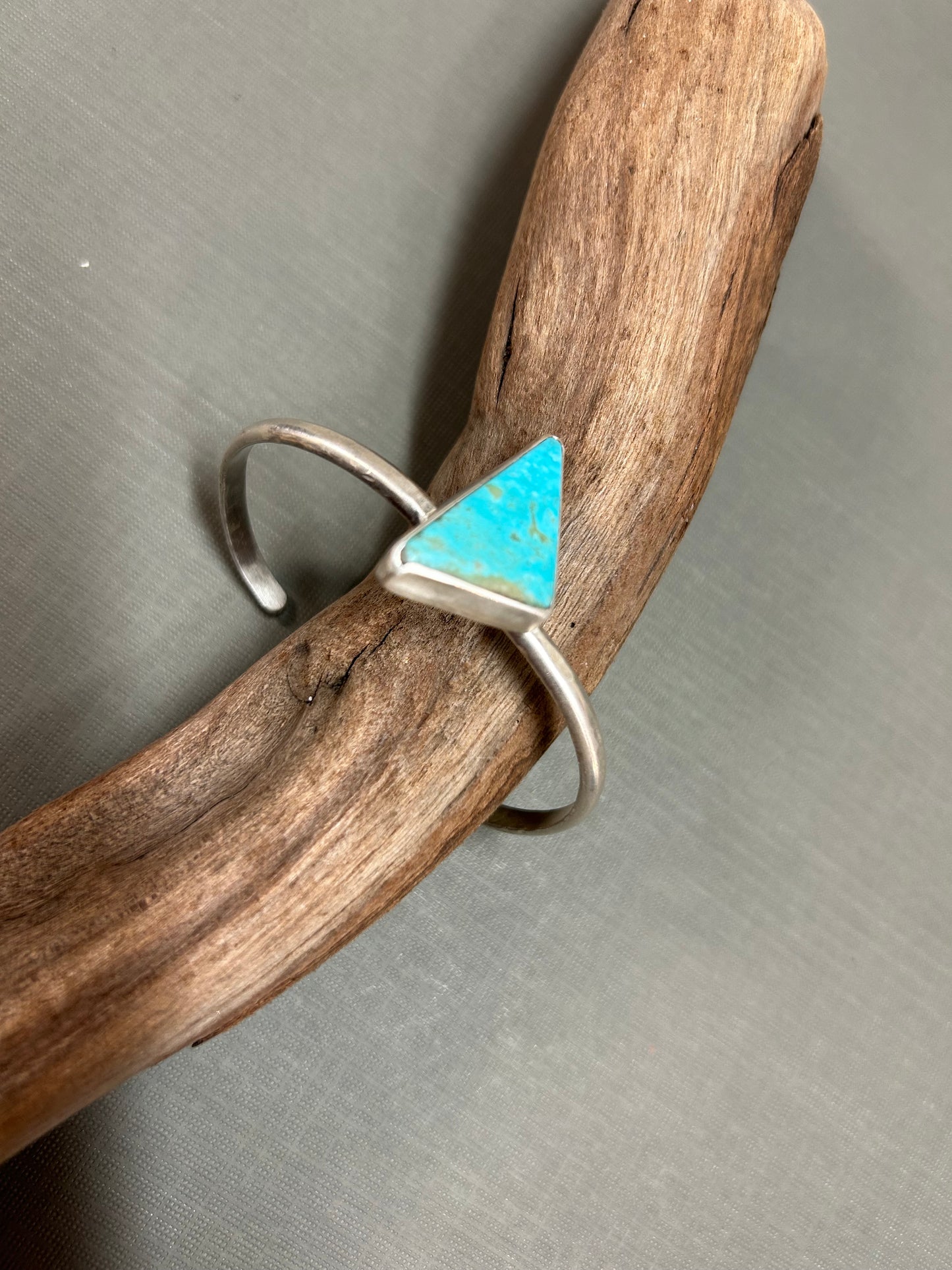 Turquoise silver cuff