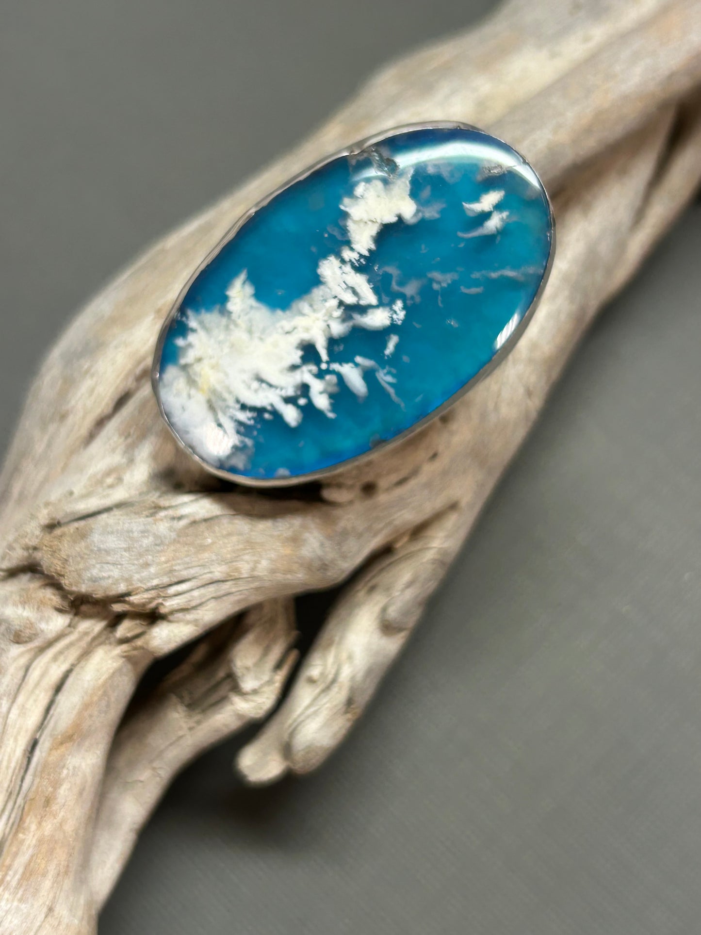 Blue sky and clouds ring