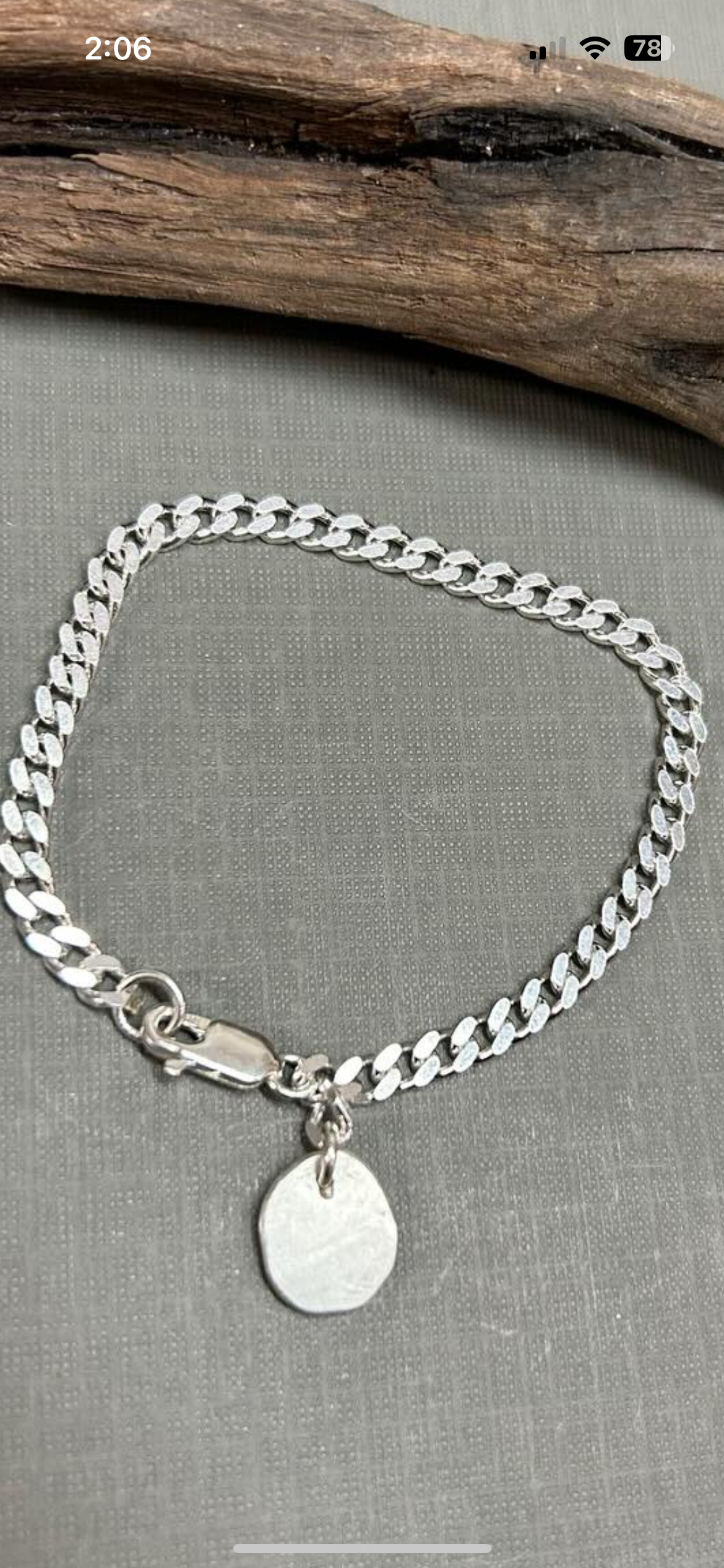 Chain and nugget bracelet