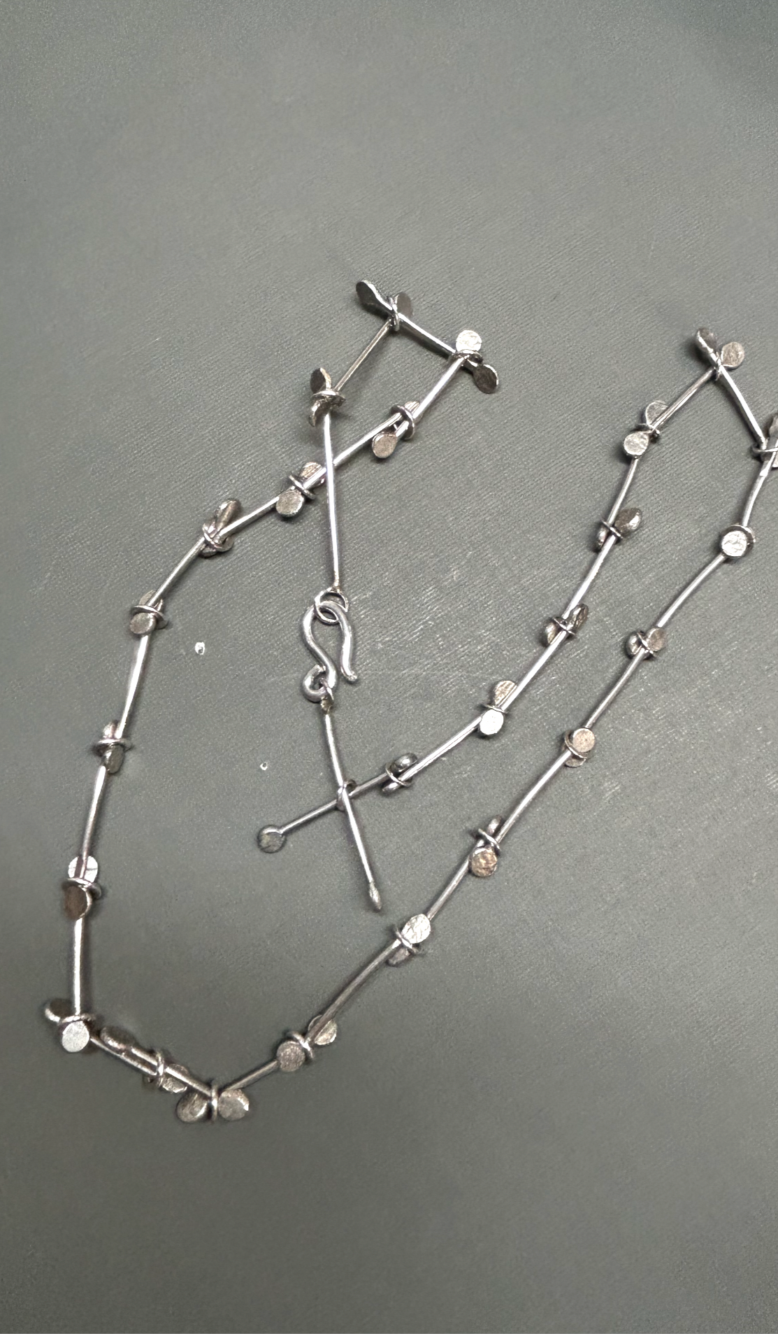 Silver Links chain- Handmade