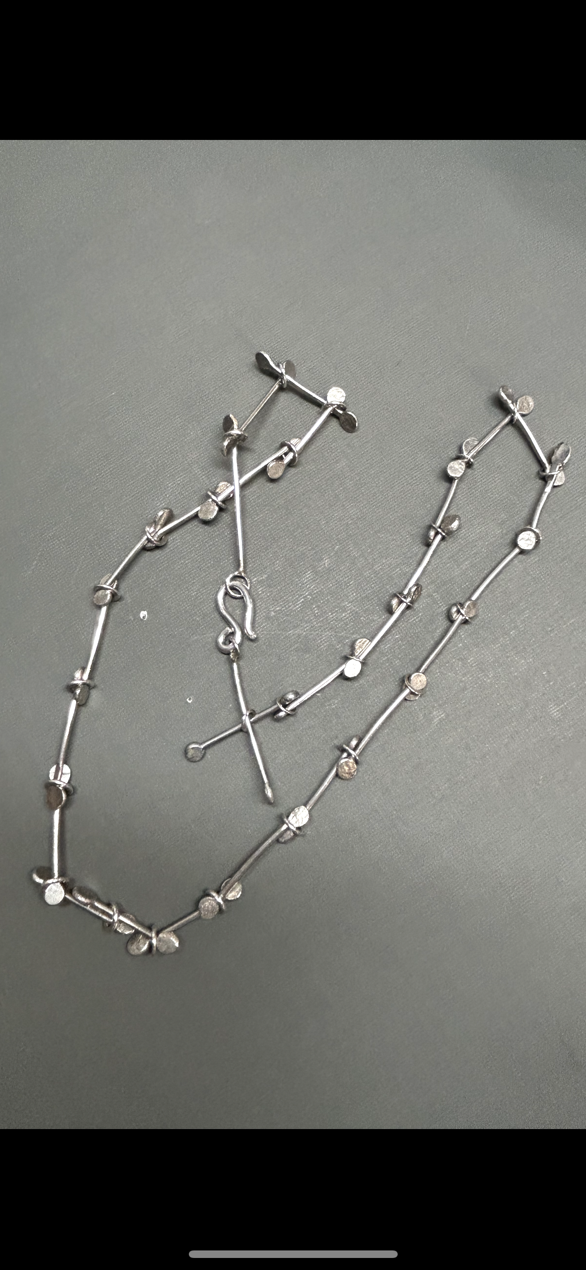 Silver Links chain- Handmade