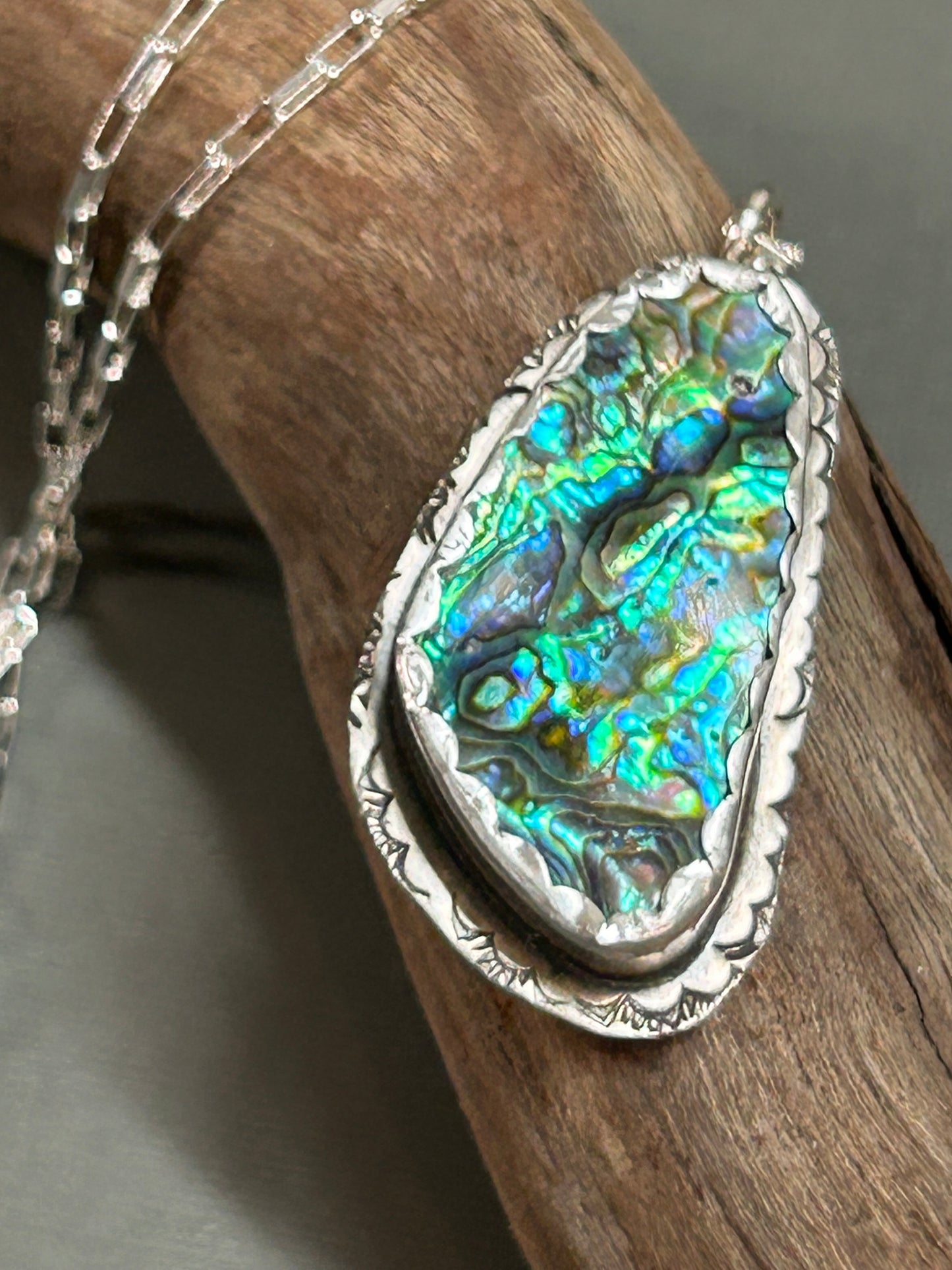 Abalone shell necklace