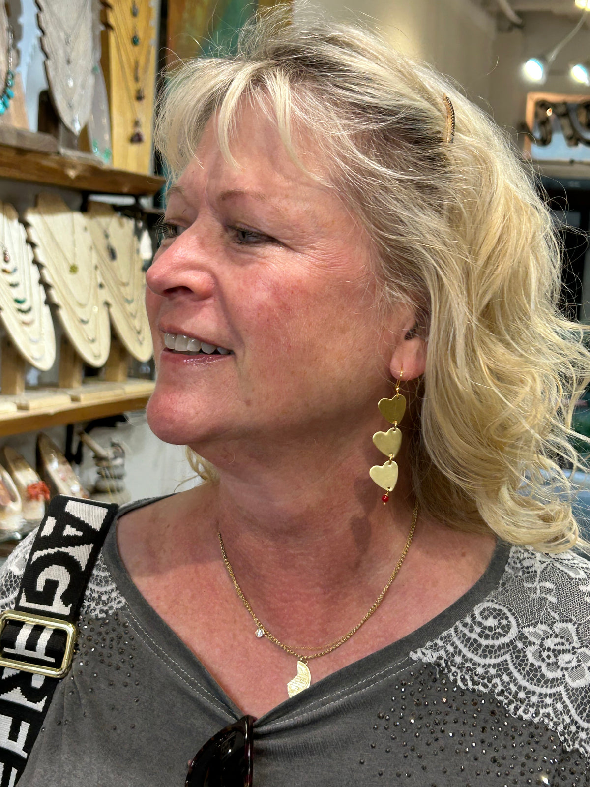 Hearts and more hearts earrings