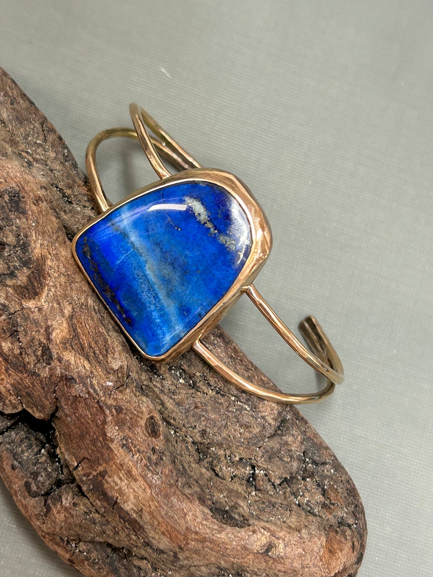 Lapis Lazuli Gold cuff
