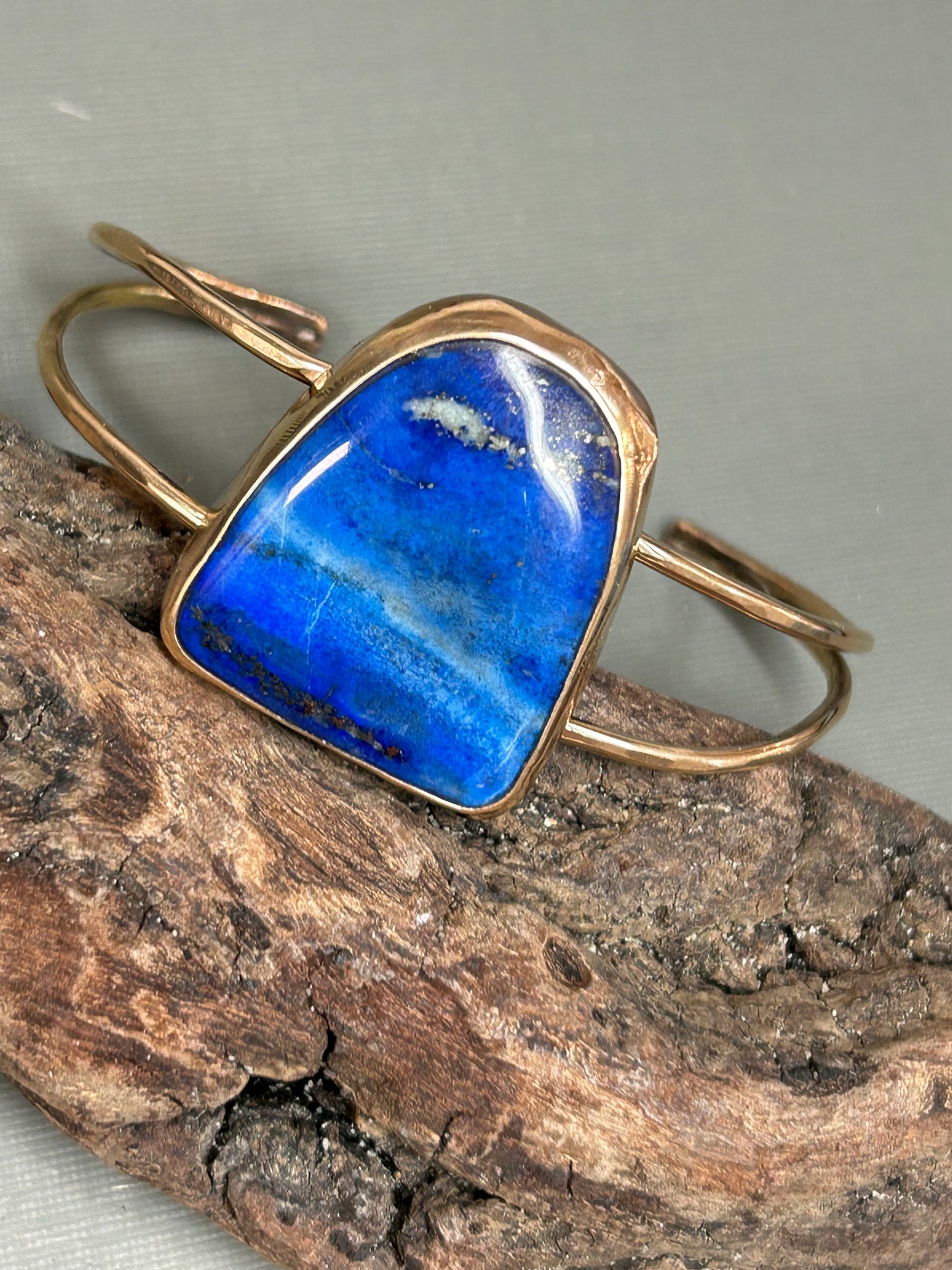 Lapis Lazuli Gold cuff