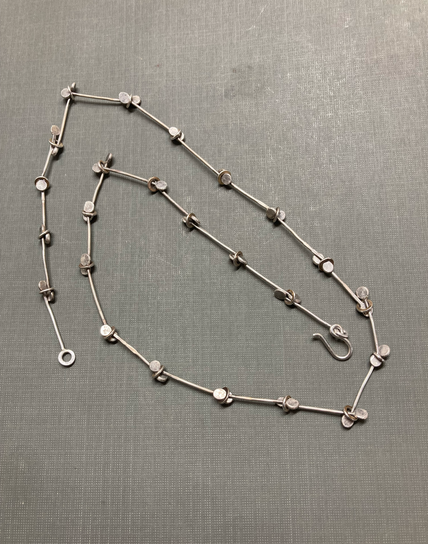 Silver Links chain- Handmade