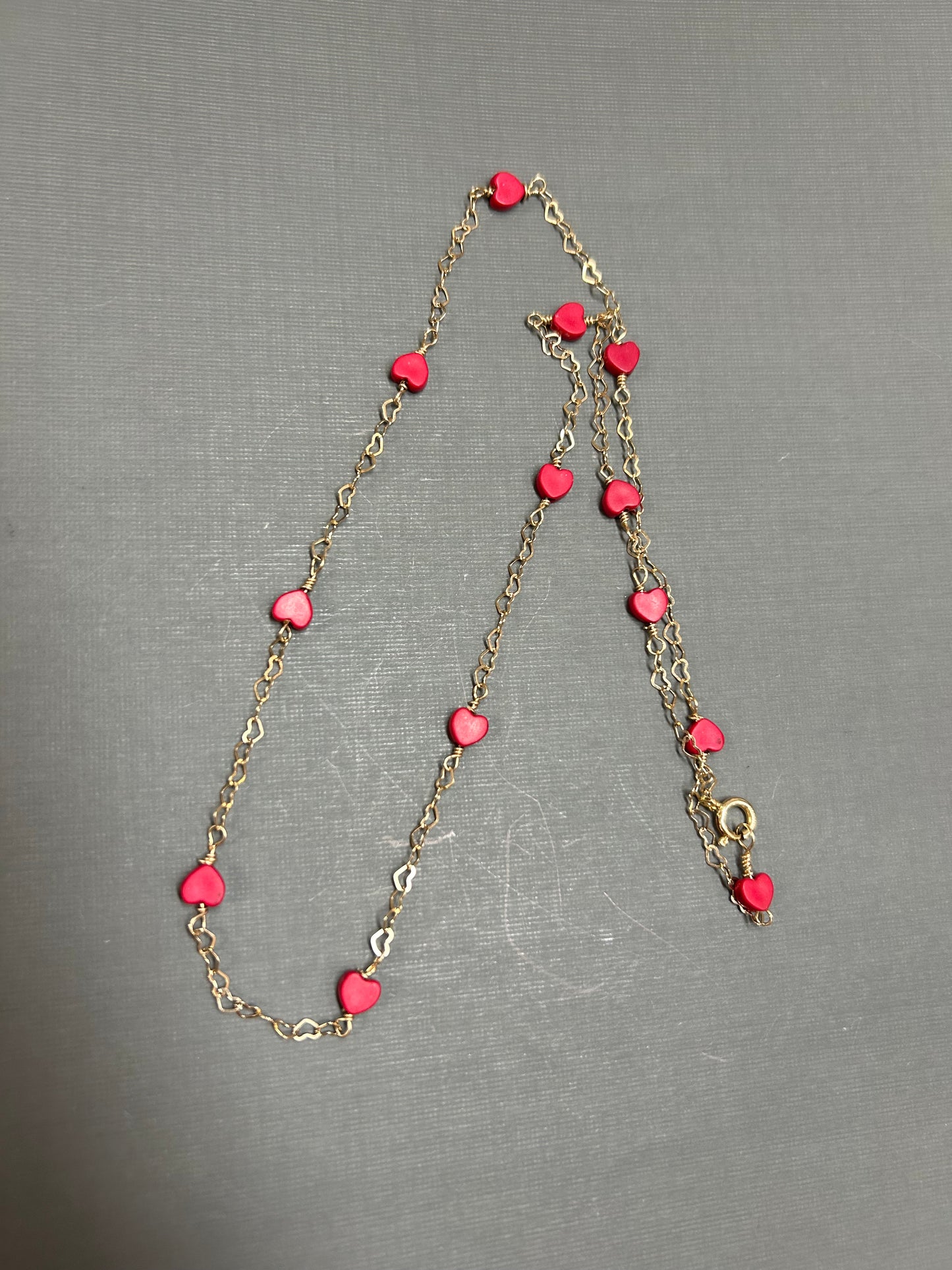 Red Hearts necklace