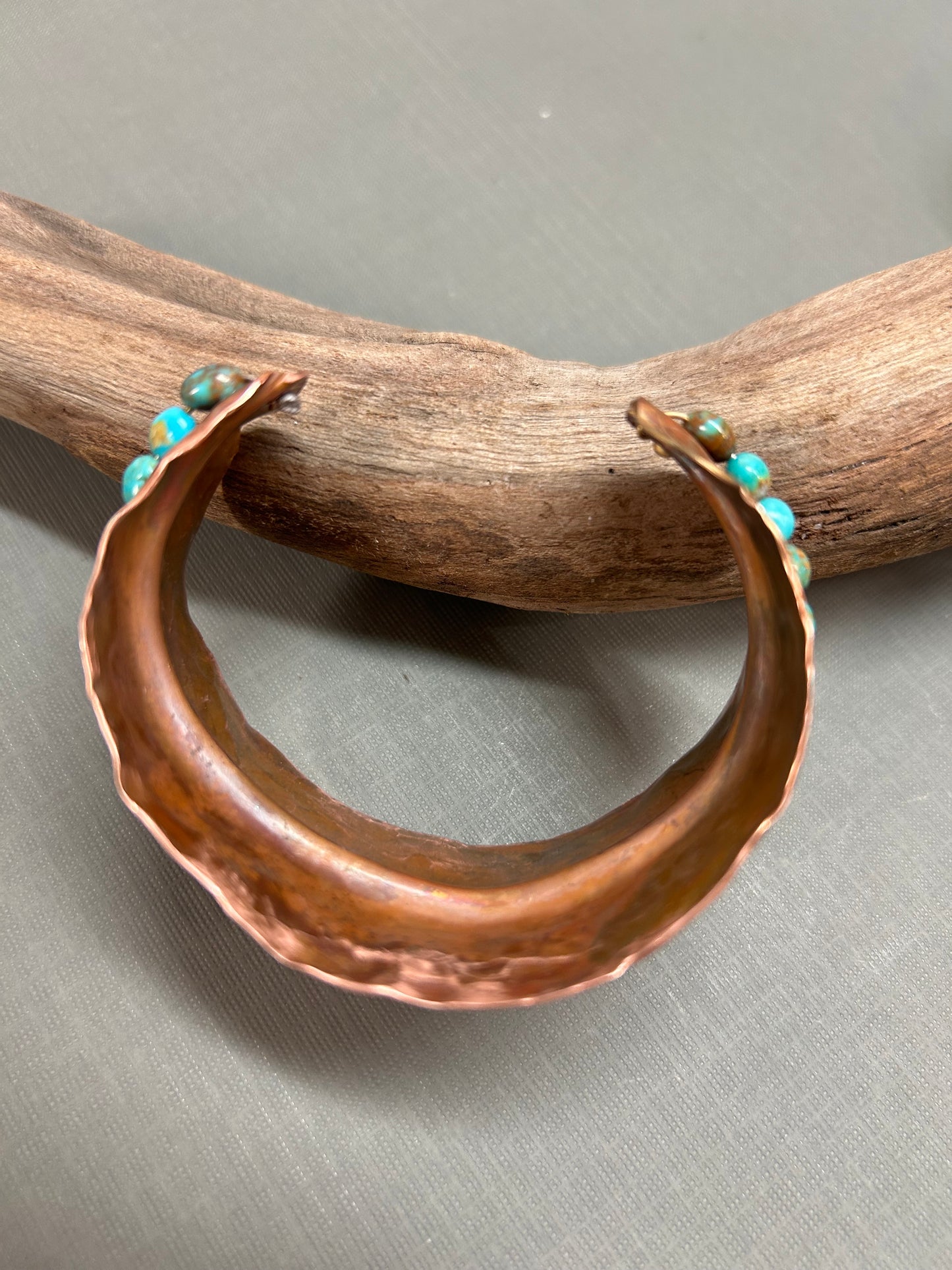 Copper and Turquoise cuff