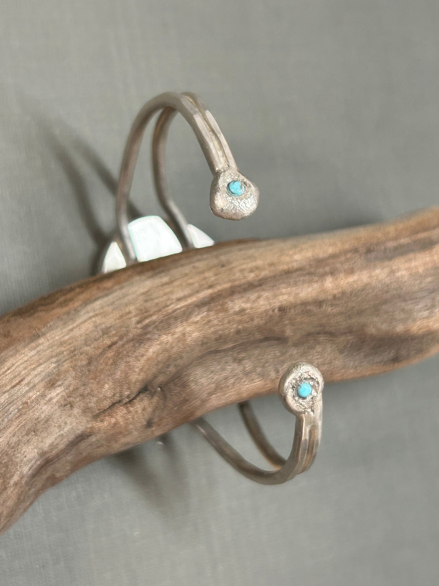 Turquoise silver cuff/bracelet statement piece