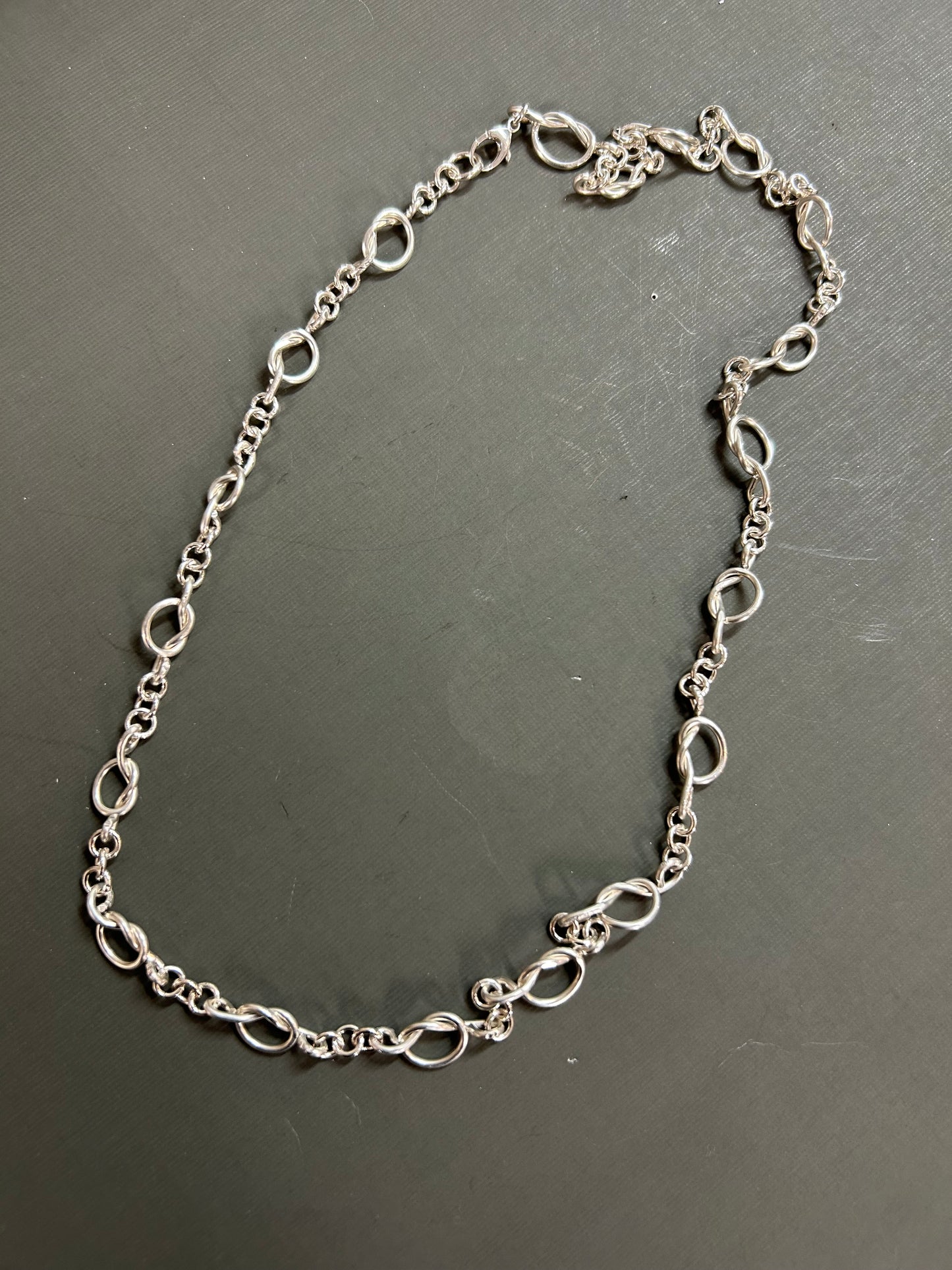 Knots necklace-silver