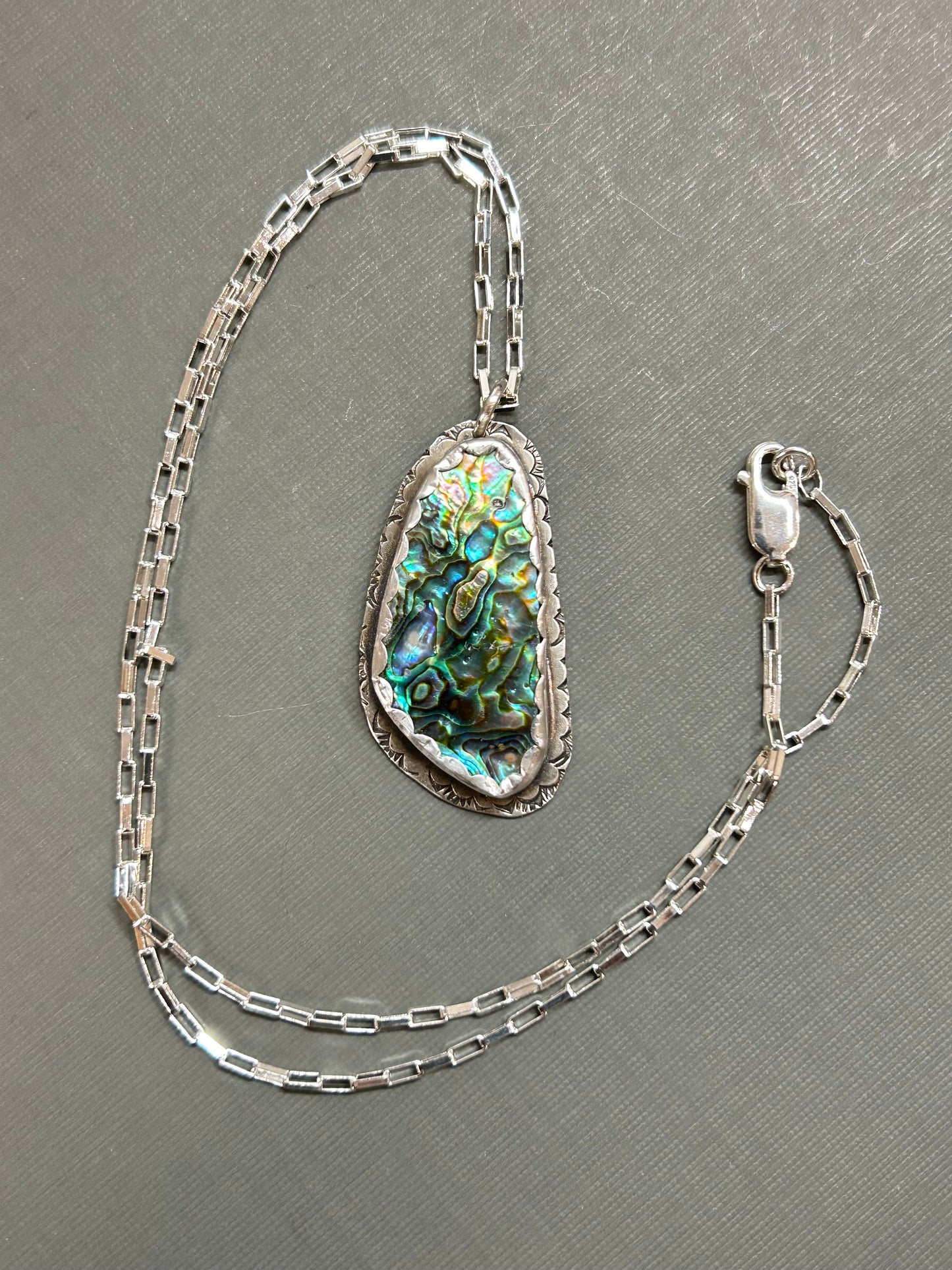 Abalone shell necklace