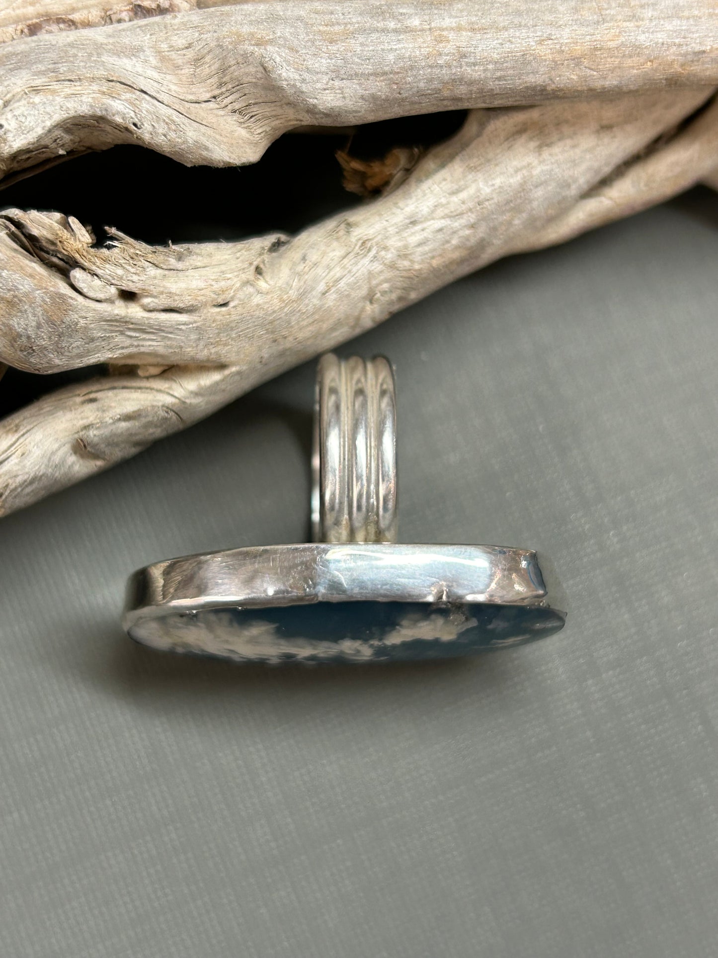 Blue sky and clouds ring