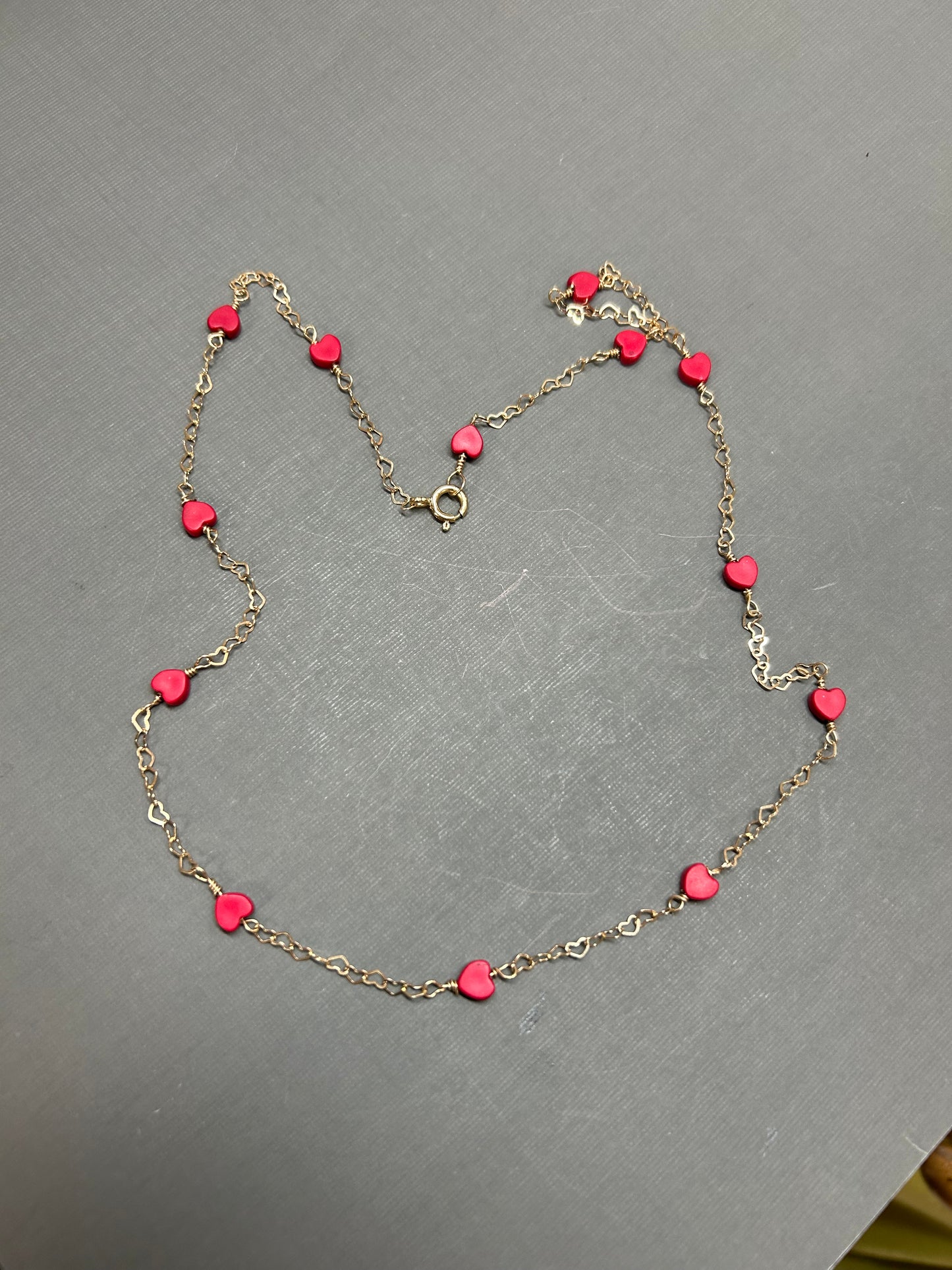 Red Hearts necklace