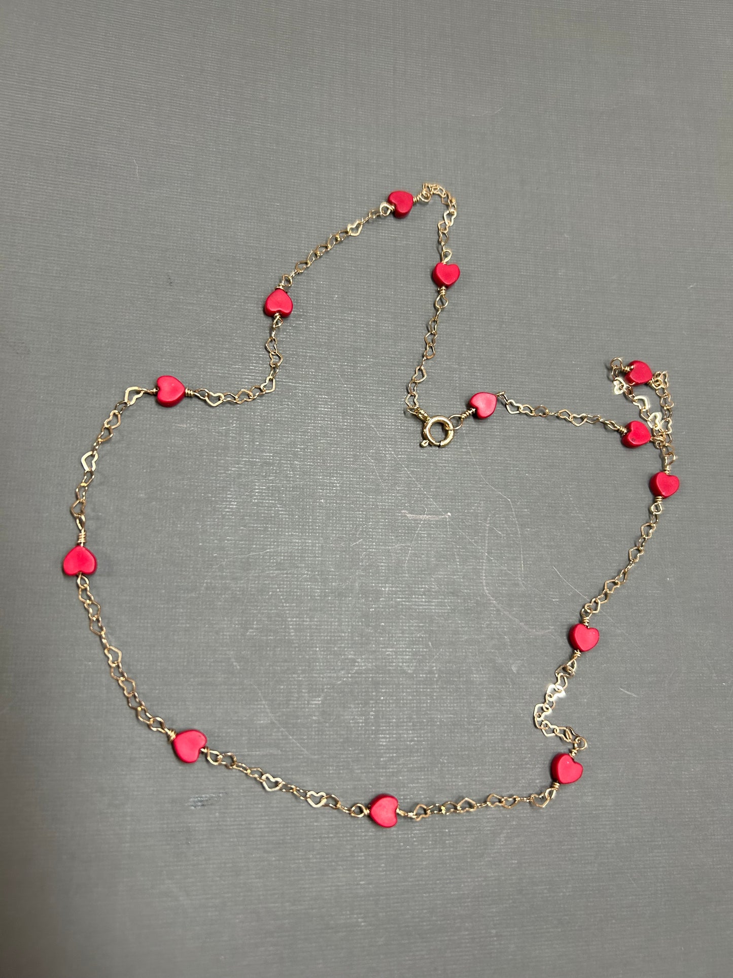 Red Hearts necklace