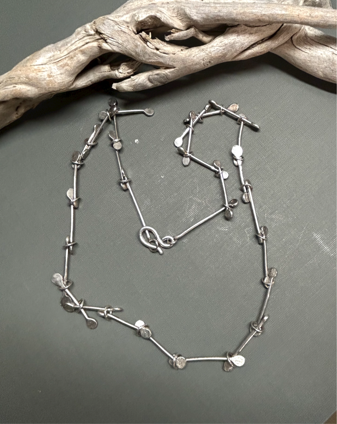 Silver Links chain- Handmade