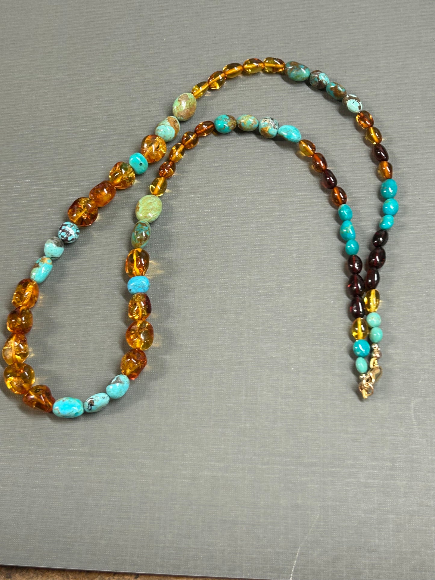 Amber and Turquoise necklace