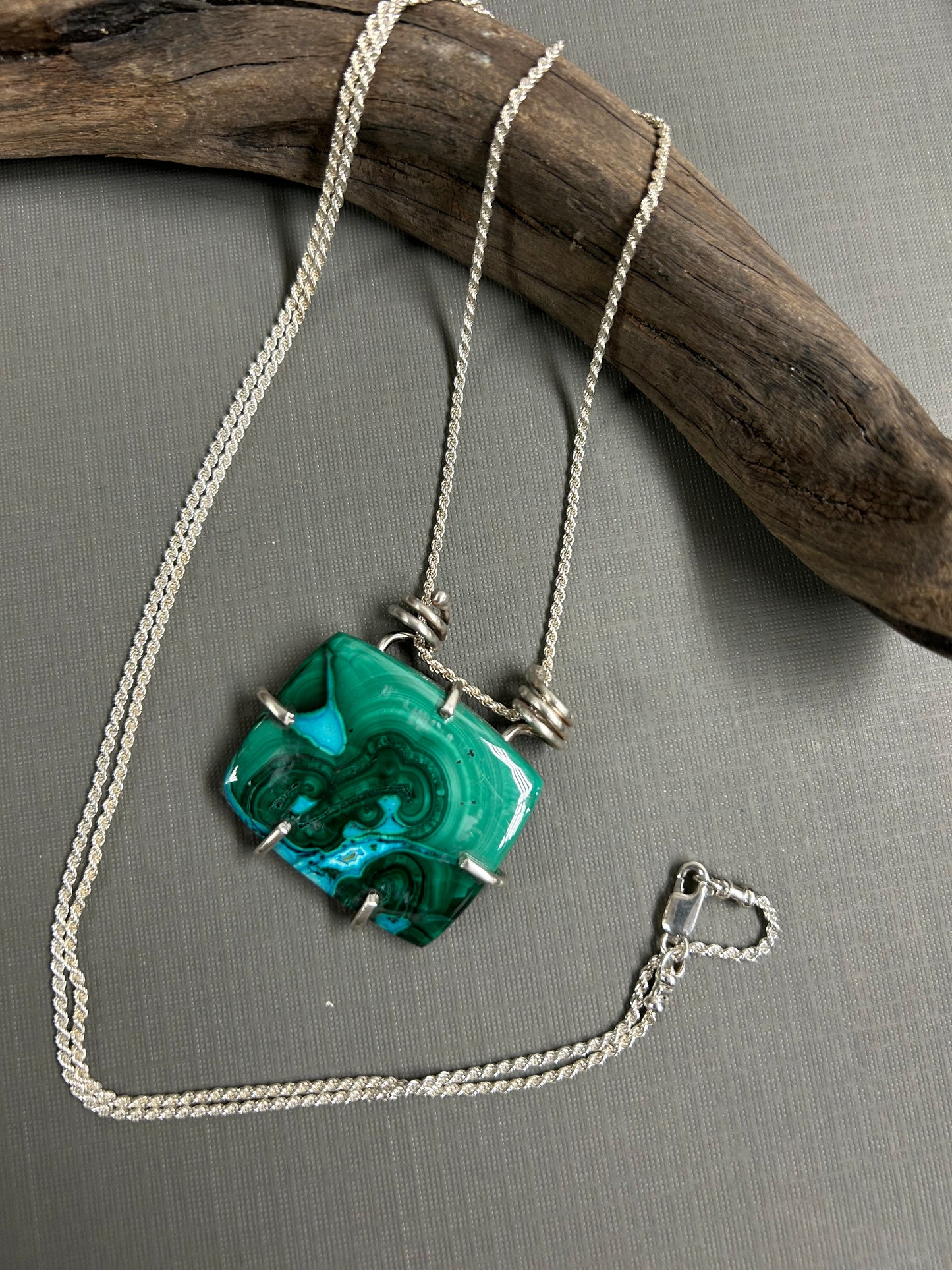 Chrysocolla blue Lakes necklace