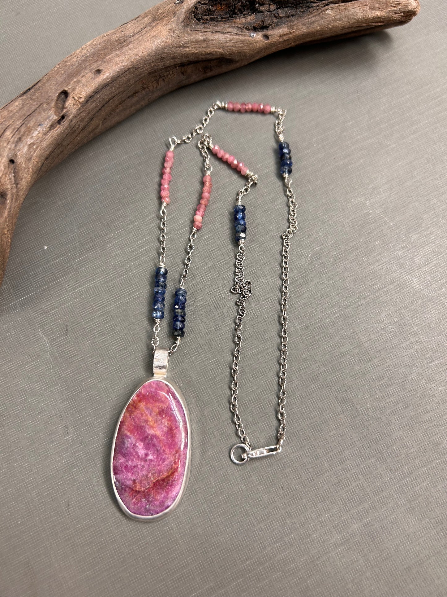 Ruby and Kyanite necklace