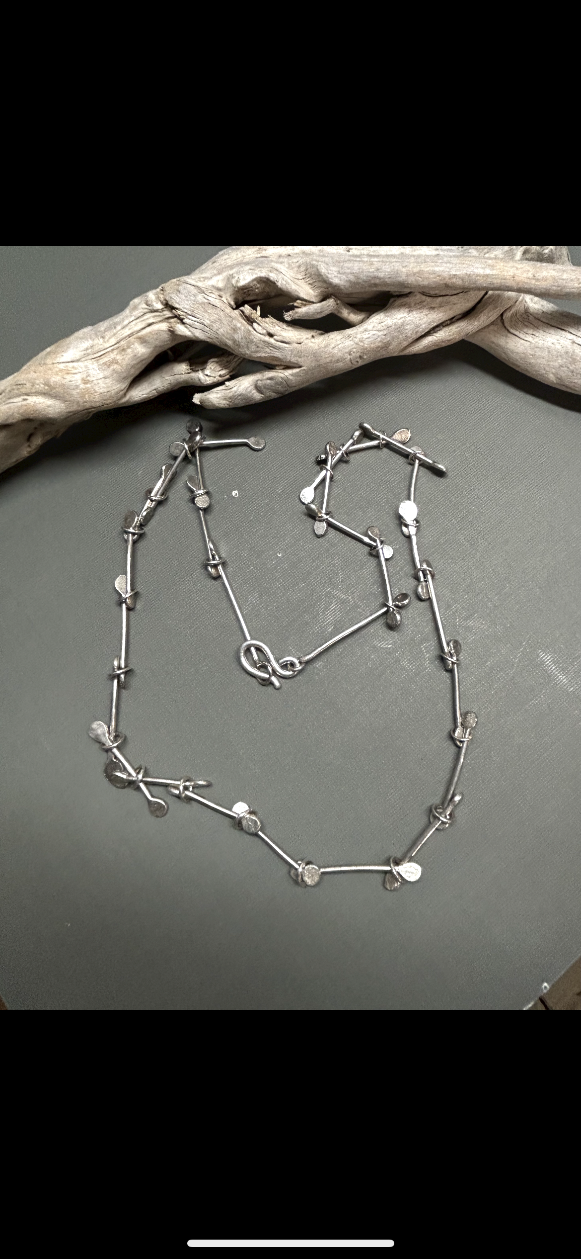 Silver Links chain- Handmade