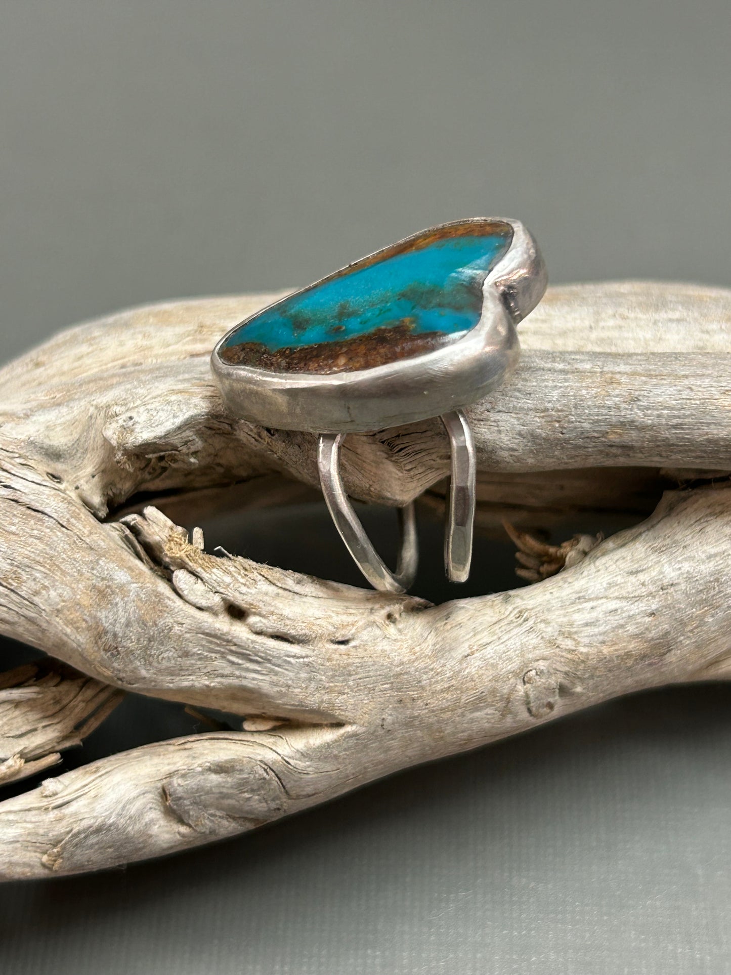 Turquoise heart ring