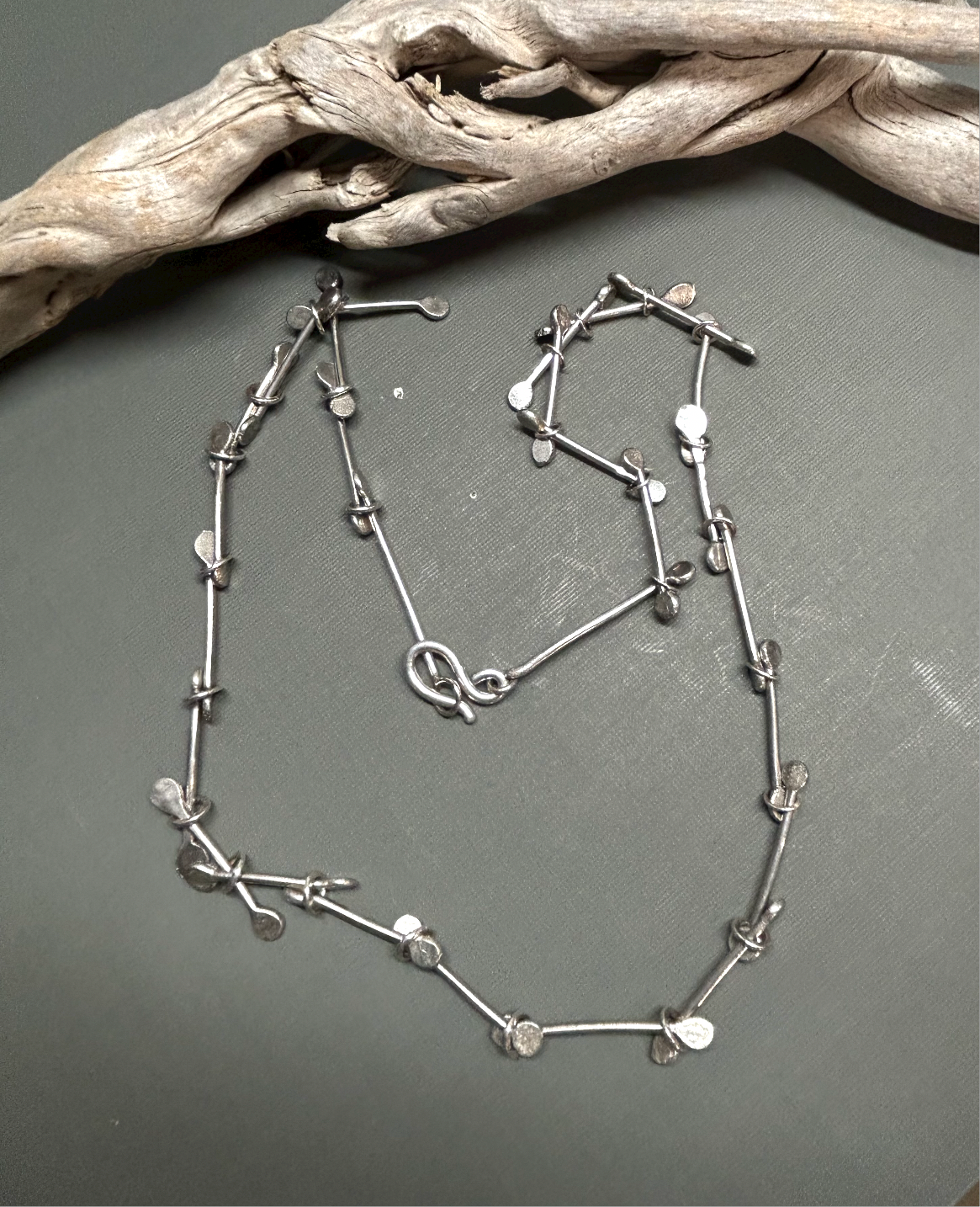 Silver Links chain- Handmade