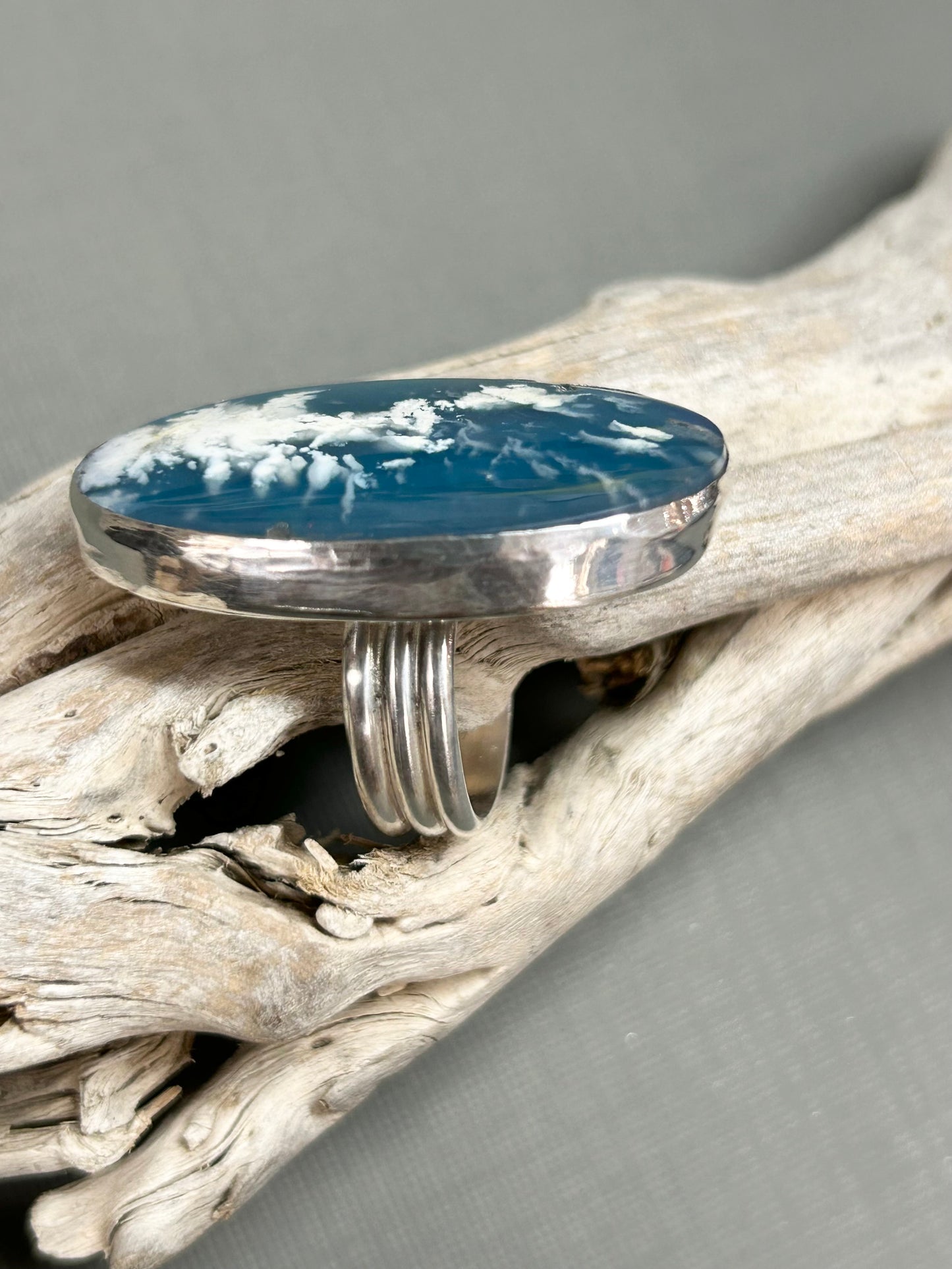 Blue sky and clouds ring