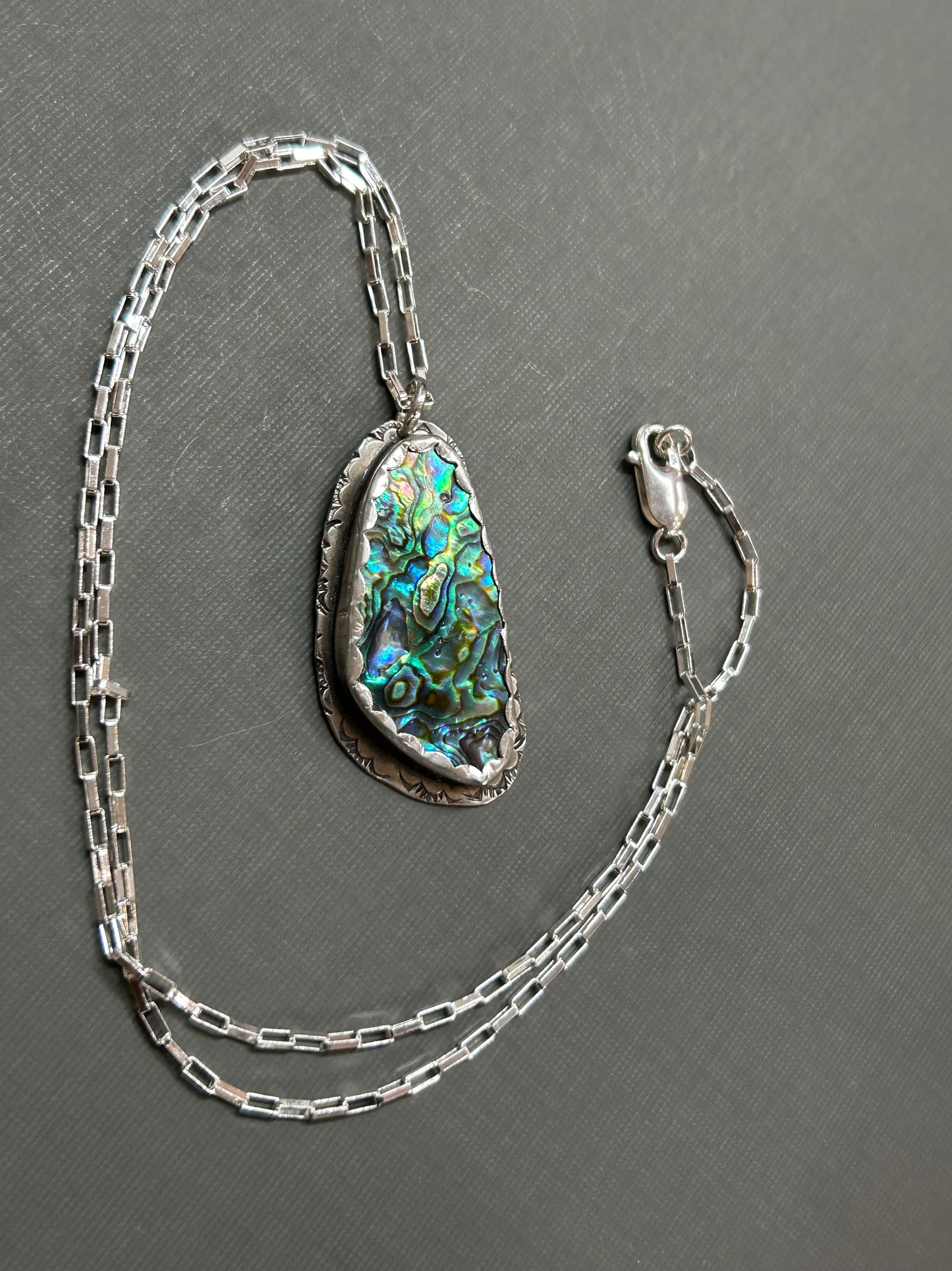 Abalone shell necklace