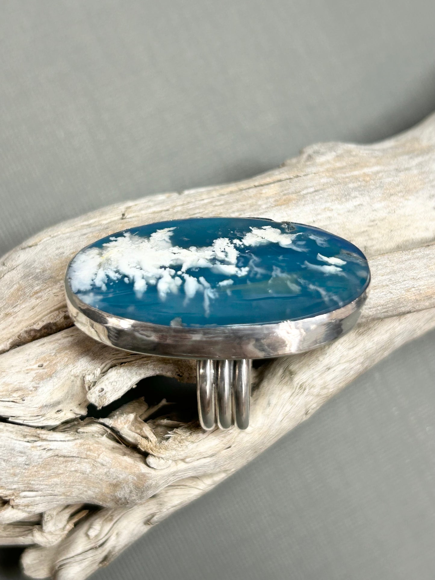 Blue sky and clouds ring