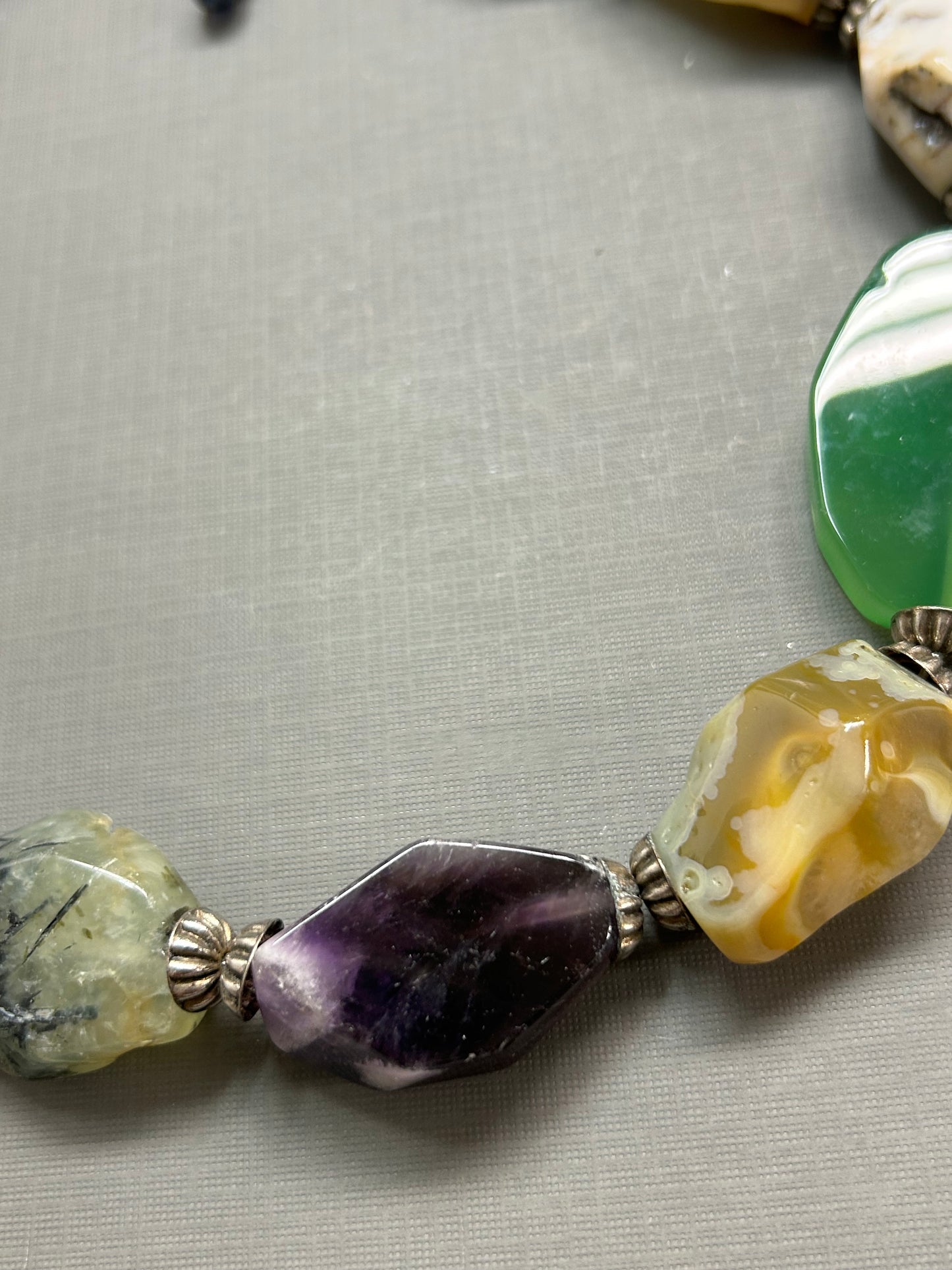 Chunky gemstone necklace