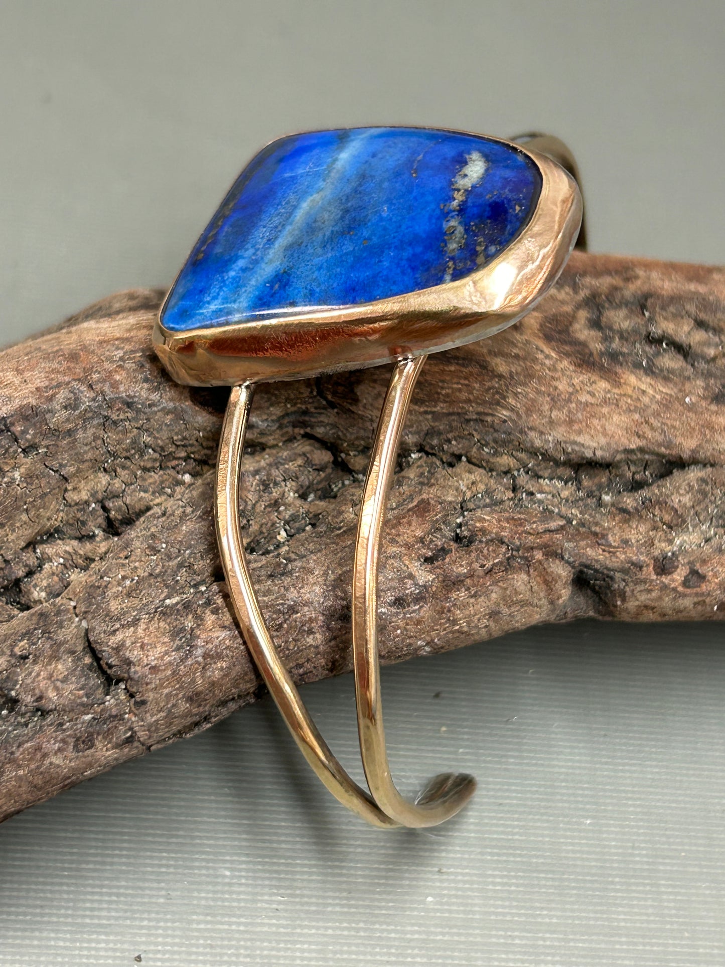 Lapis Lazuli Gold cuff