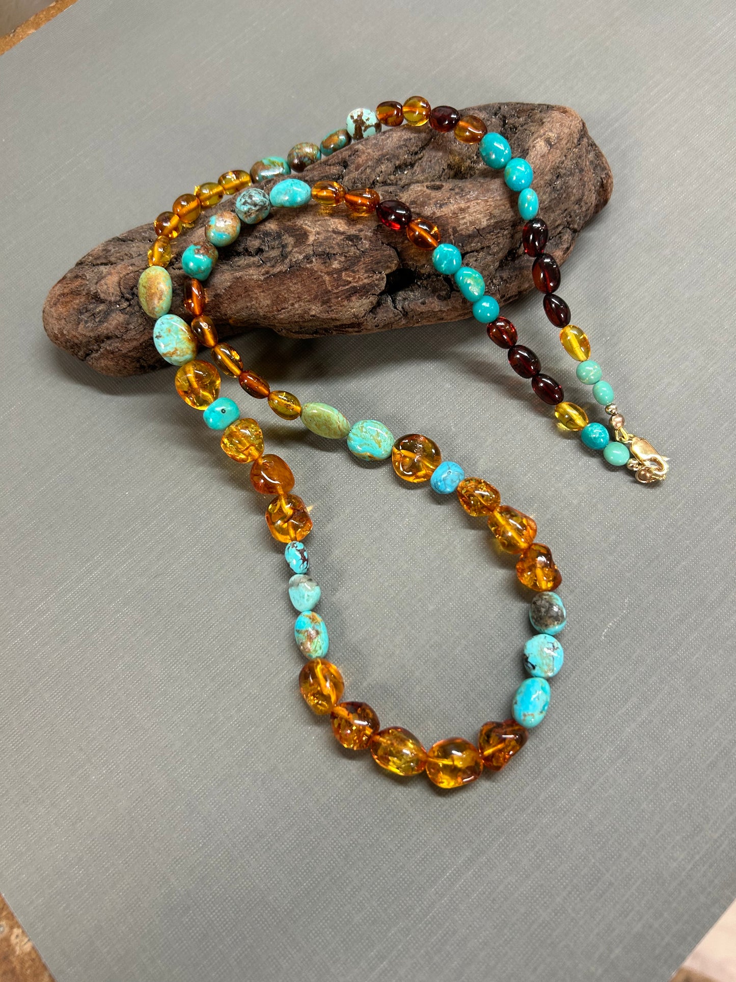 Amber and Turquoise necklace