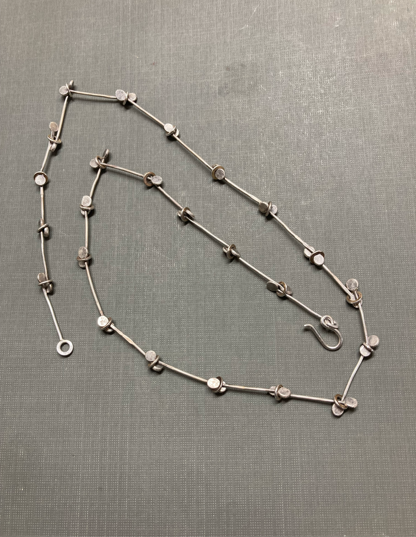 Silver Links chain- Handmade