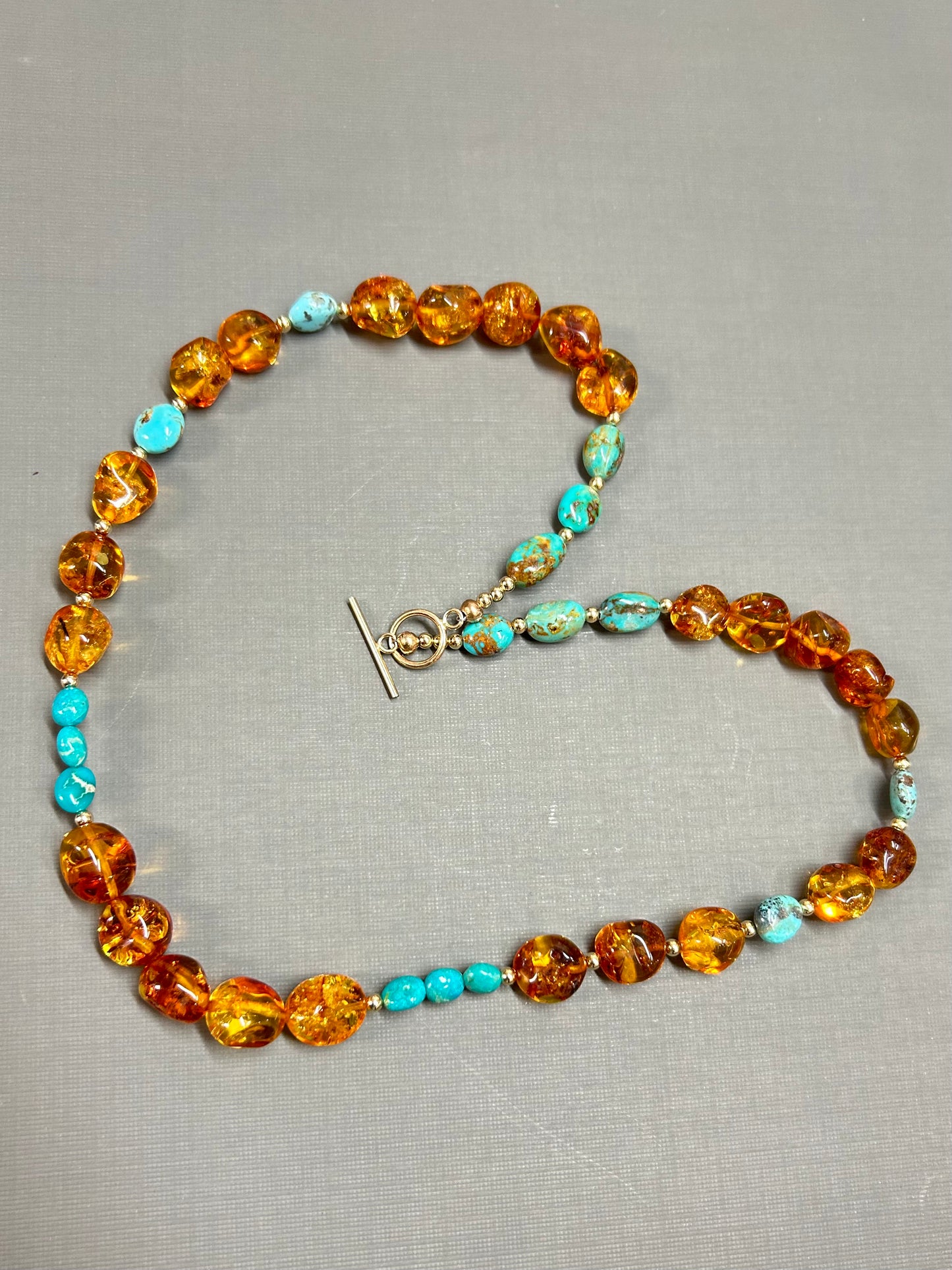 Amber and Turquoise necklace