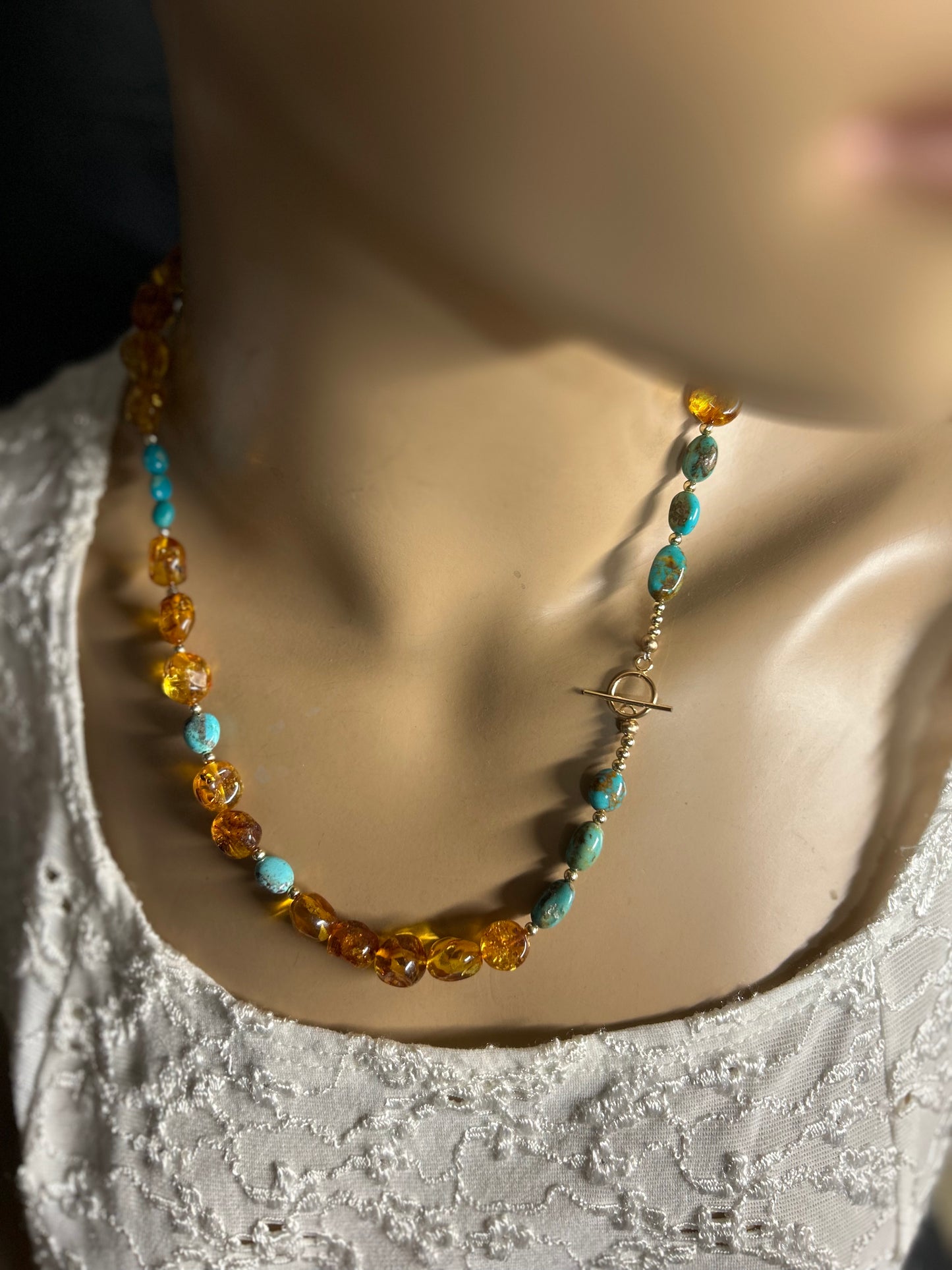 Amber and Turquoise necklace