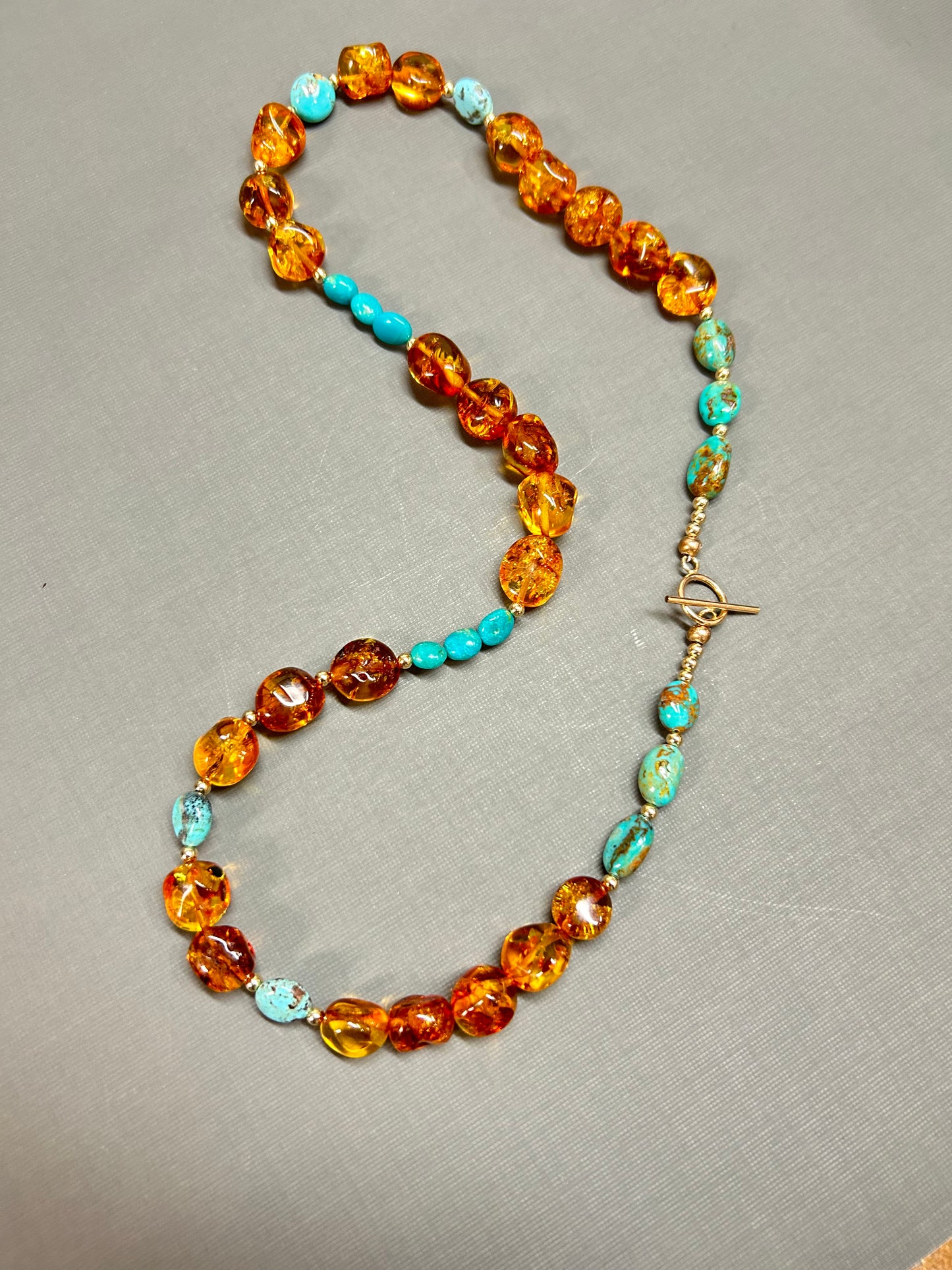 Amber and Turquoise necklace