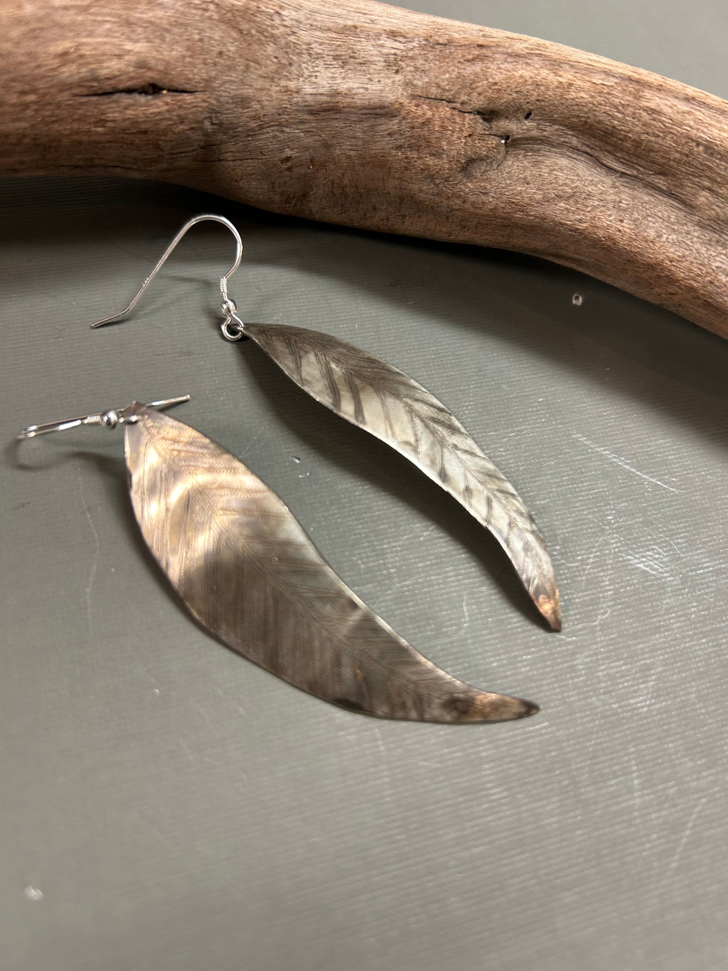 Eucalyptus  leaf earrings