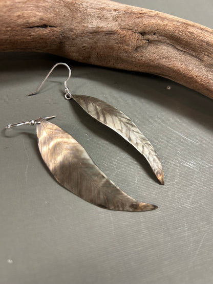 Eucalyptus  leaf earrings