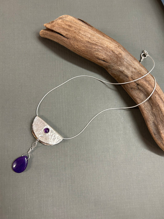“Taco” Amethyst and Sugilite necklace