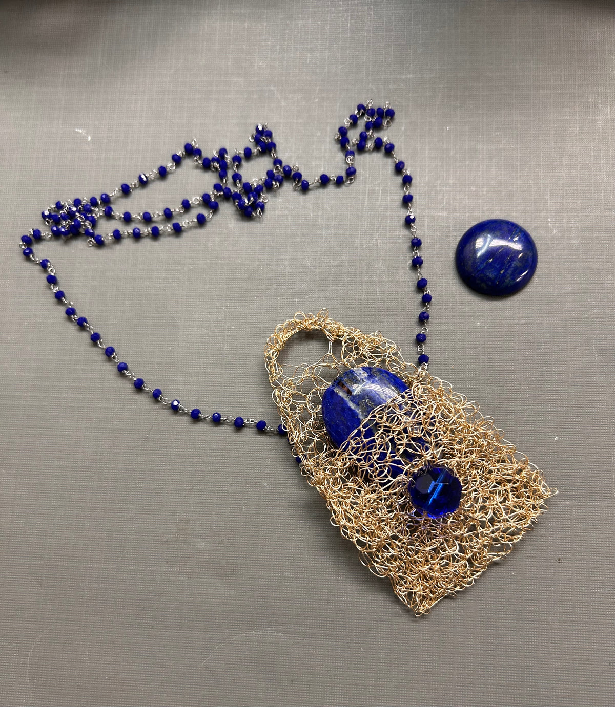Pouch- Keepsake-wish necklace- Gold