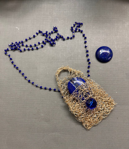 Pouch- Keepsake-wish necklace- Gold