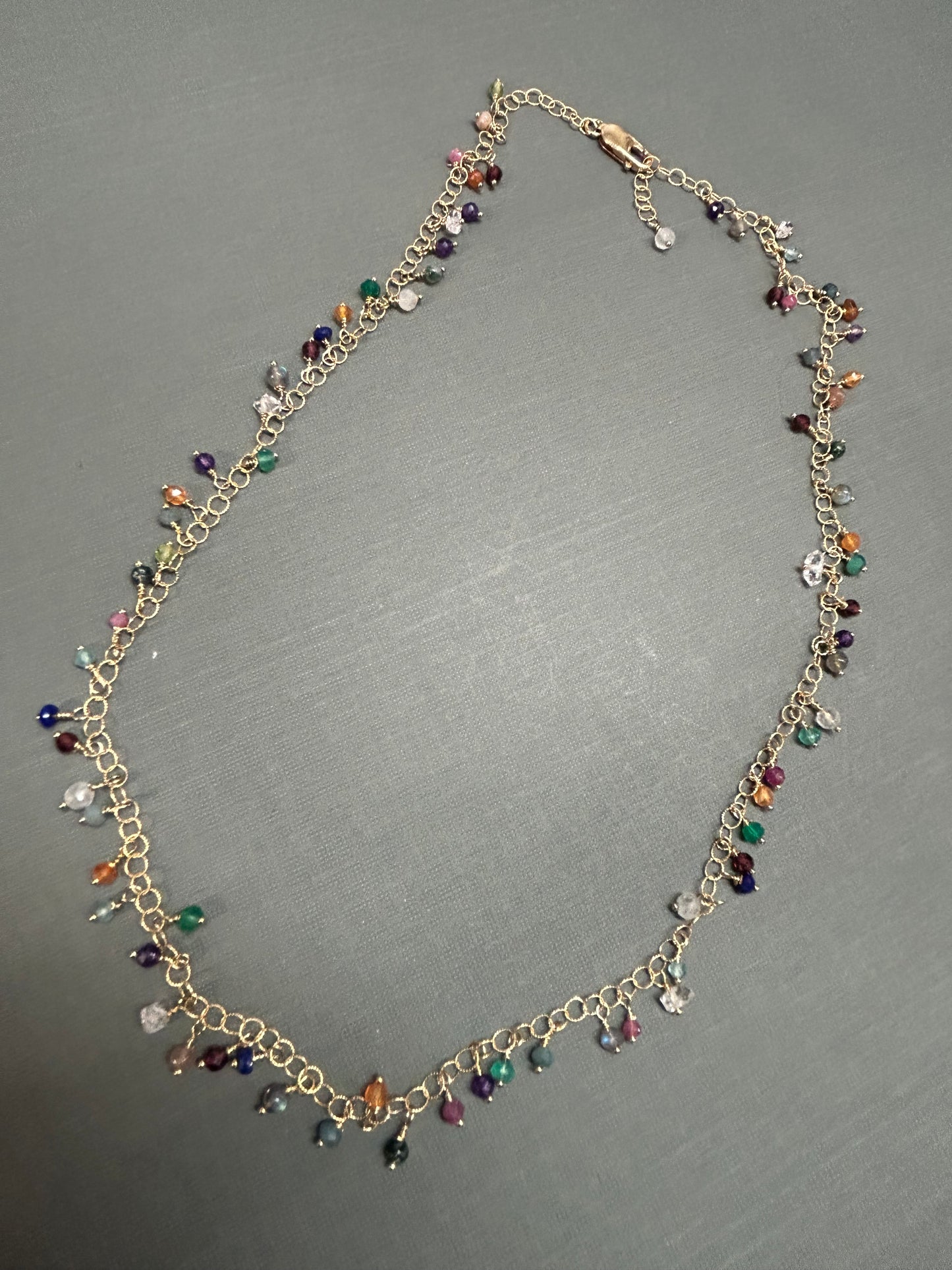 Cluster of gemstones- necklace