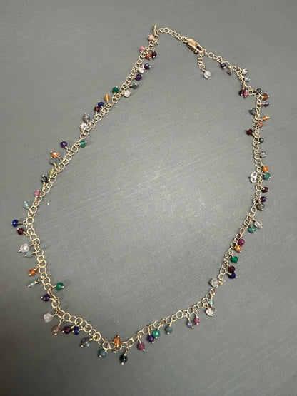 Cluster of gemstones- necklace