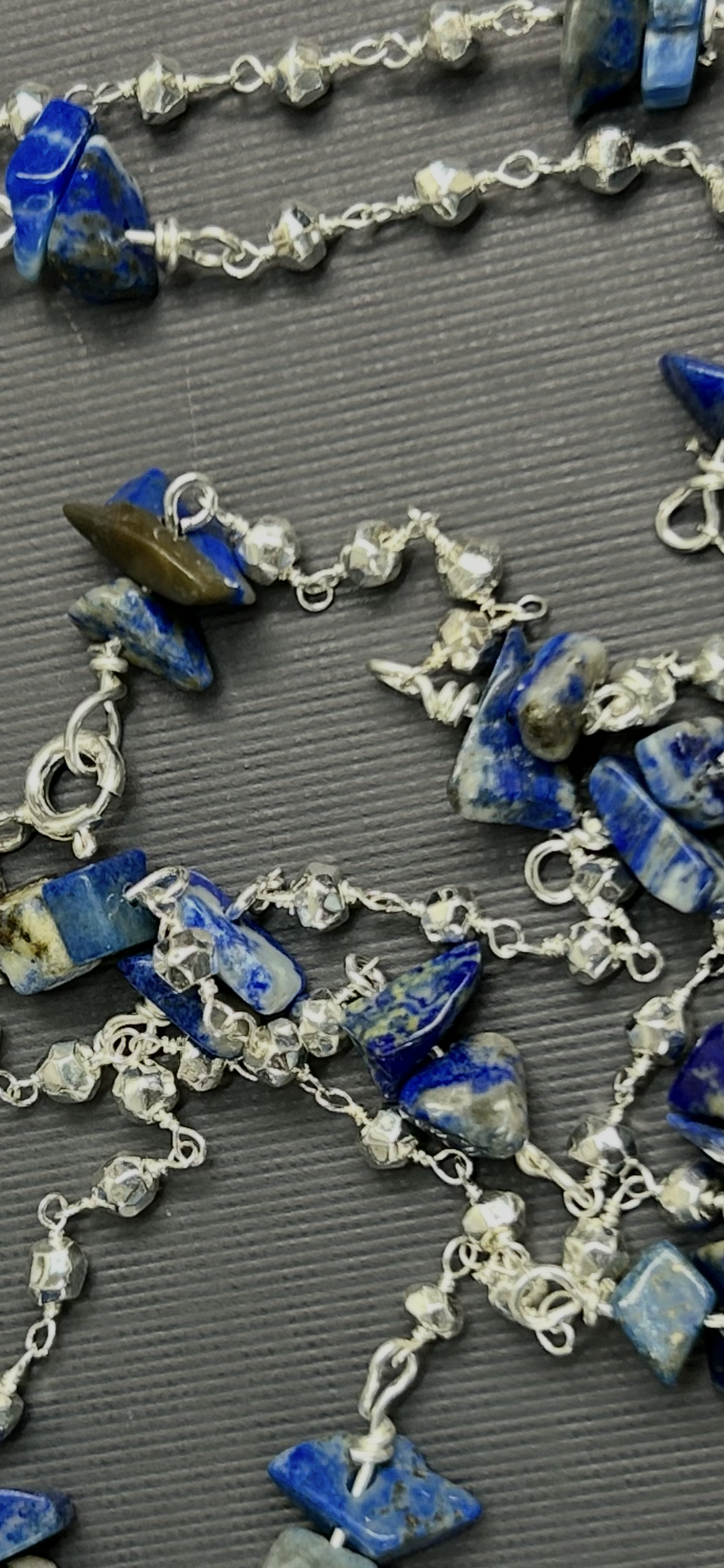 Lapis and Pyrite necklace.