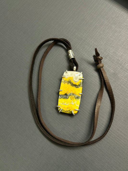Yellow Bumblebee necklace