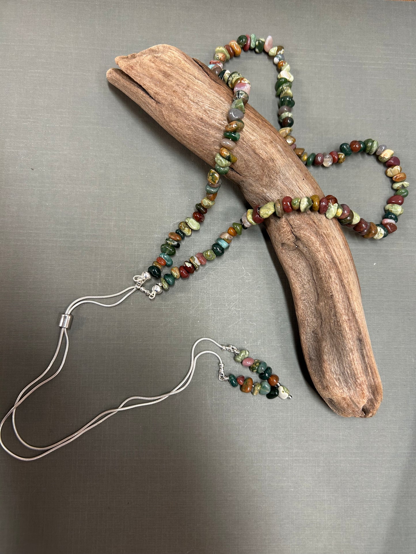 Ocean Jasper lariat/ necklace