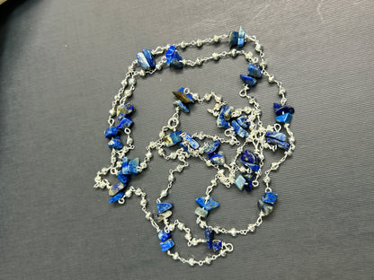 Lapis and Pyrite necklace.
